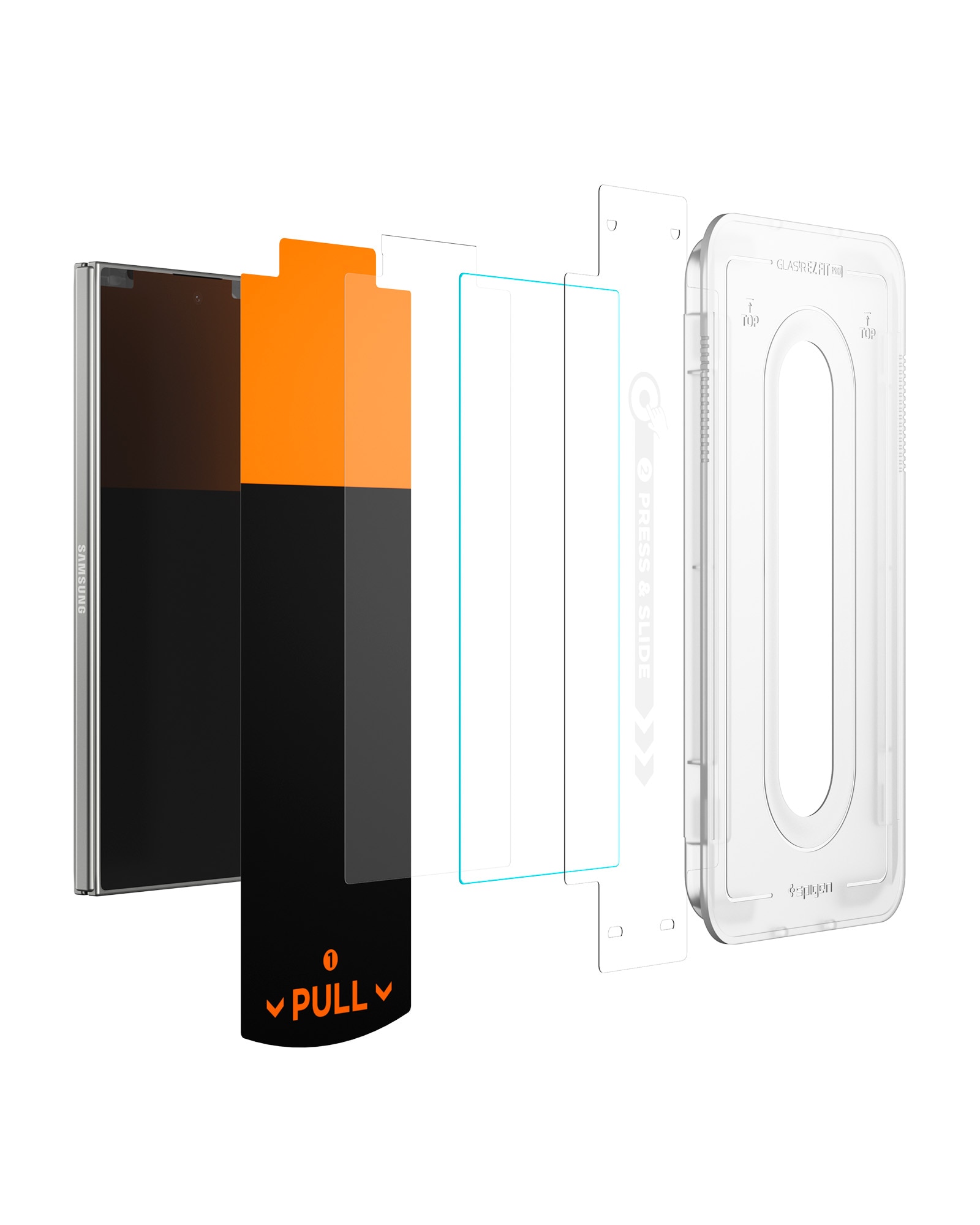 Samsung Galaxy Z Fold 7 Cover Screen Protector GLAS.tR EZ Fit (2-pack)
