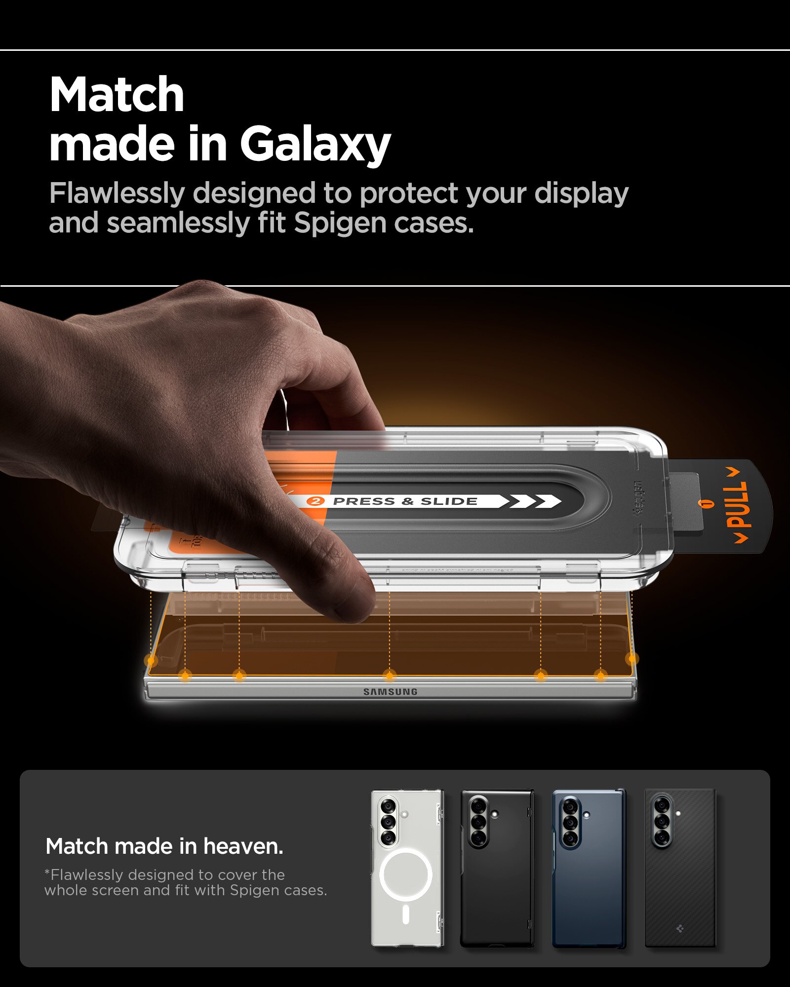 Samsung Galaxy Z Fold 7 Cover Screen Protector GLAS.tR EZ Fit (2-pack)