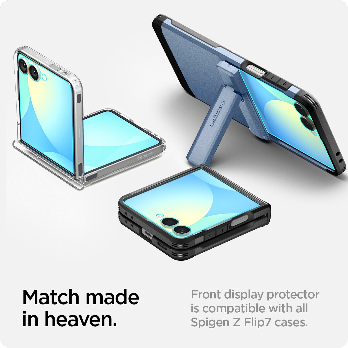 Samsung Galaxy Z Flip 7 Cover Screen Protector GLAS.tR EZ Fit (2-pack)