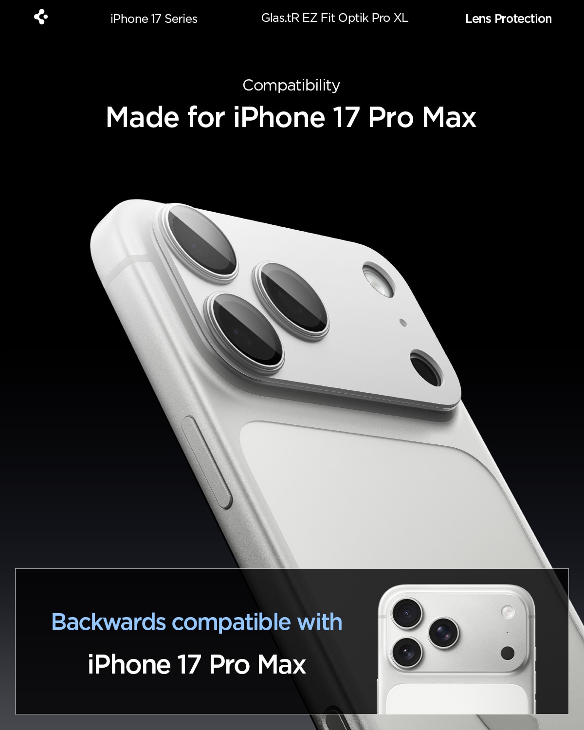 iPhone 17 Pro Max Glas.tR EZ Fit Optik Pro XL  Hopea