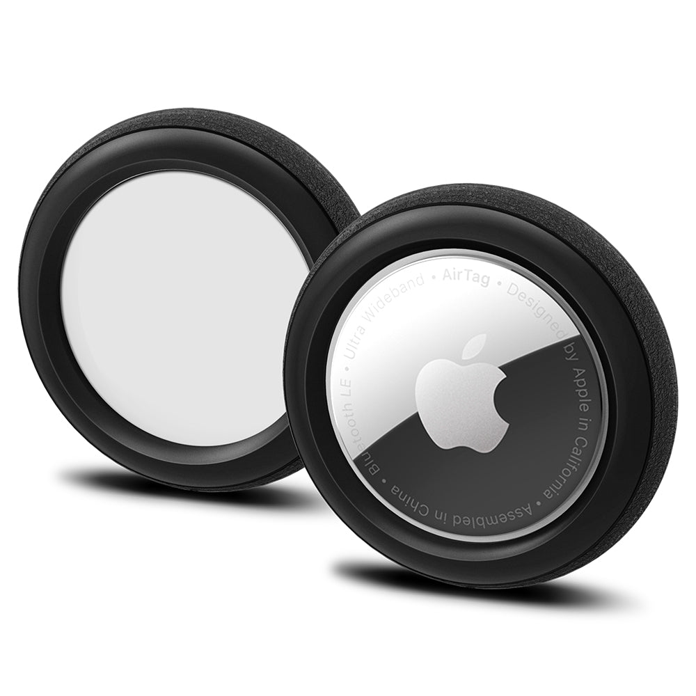 2-Pack Silicone Fit Case Apple Airtag Black