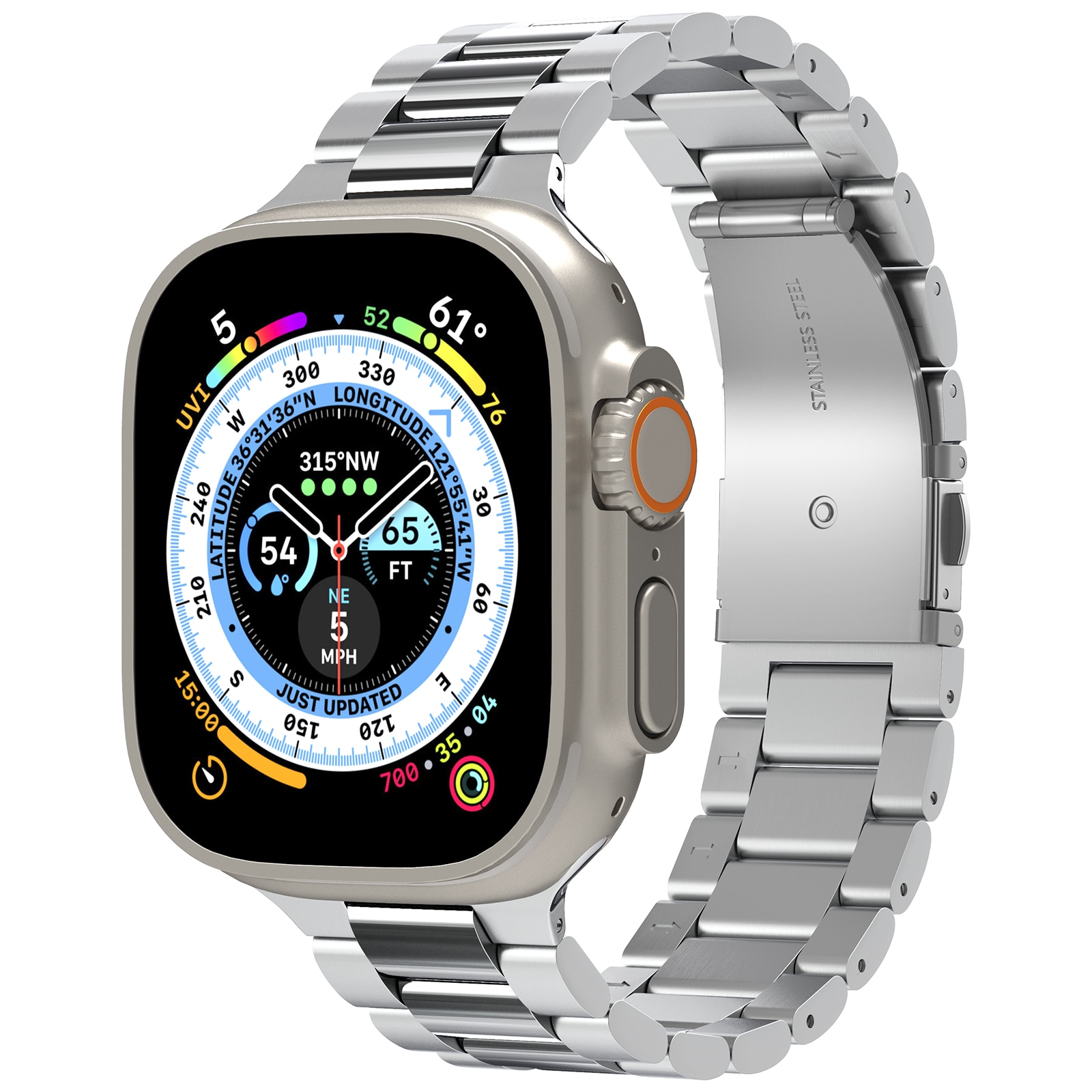 Apple Watch 45mm Series 8 Ranneke Modern Fit 316L Silver