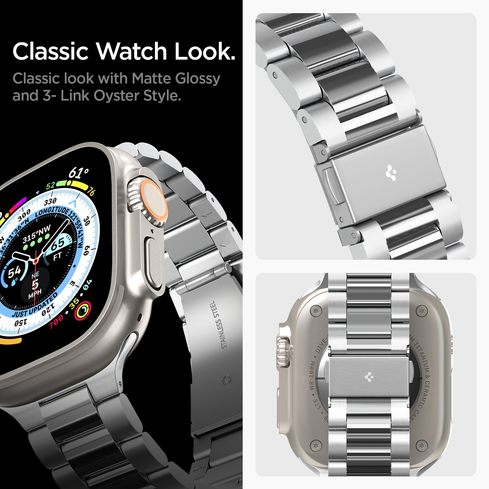 Apple Watch Ultra 49mm Ranneke Modern Fit 316L Silver