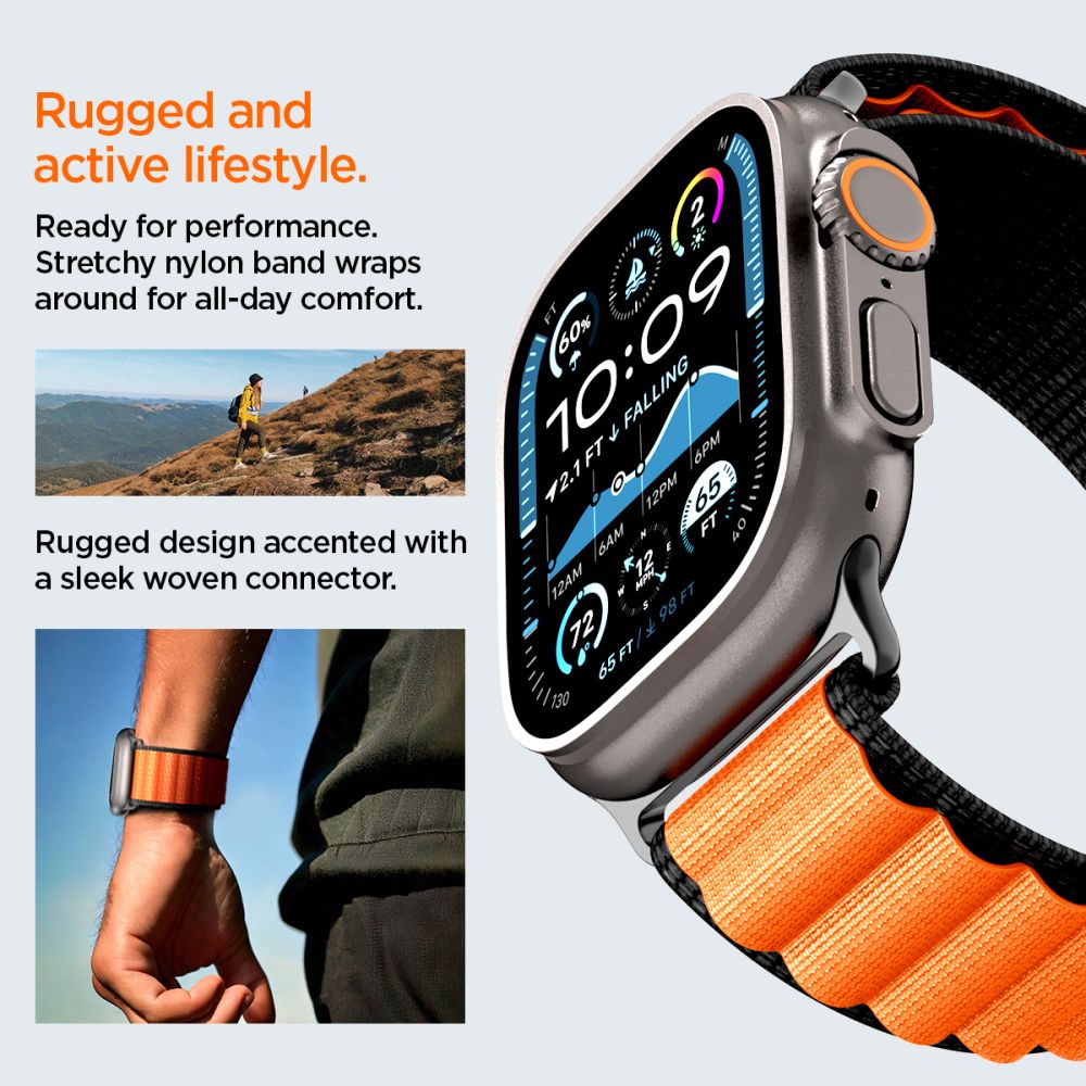 WBF1 Band Apple Watch Series 4-6 44mm Oranssi