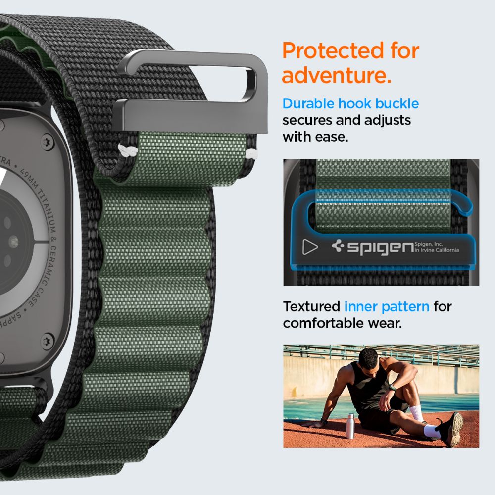 WBF1 Band Apple Watch Series 4-6 44mm Vihreä