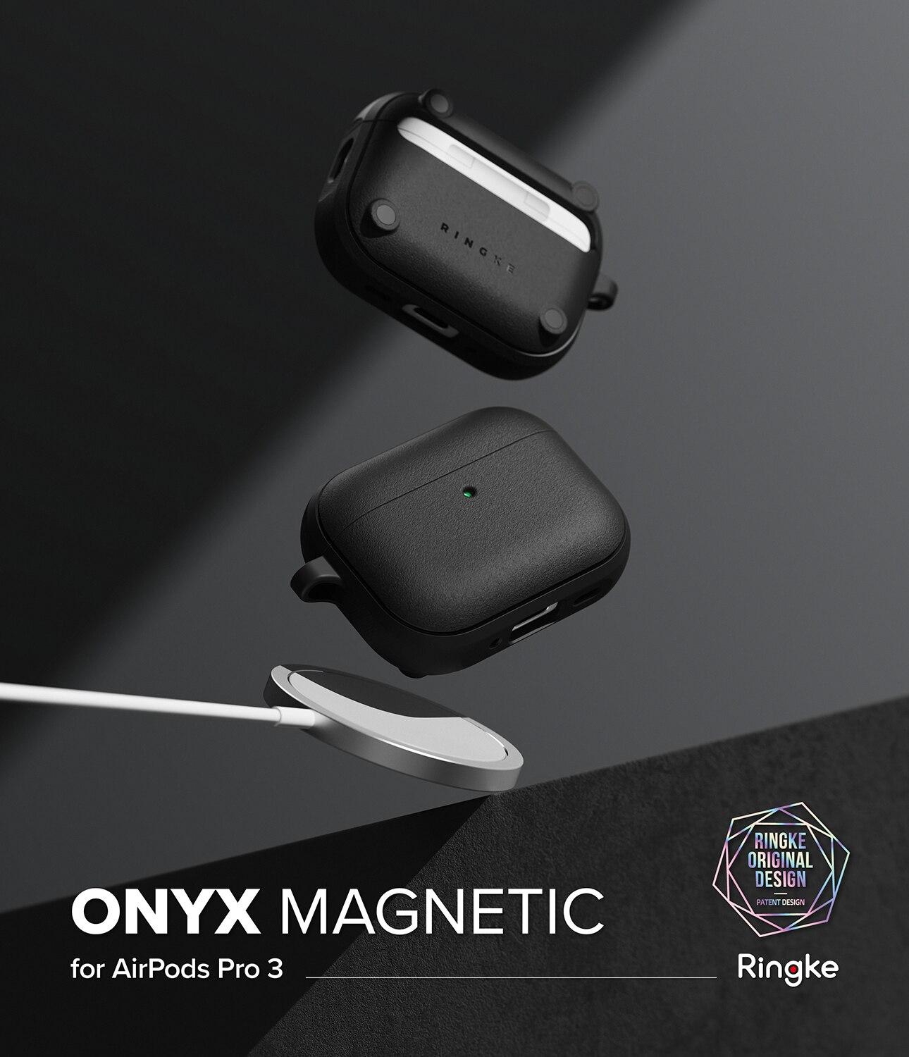 Onyx Magnetic Case Apple AirPods Pro 3 Musta