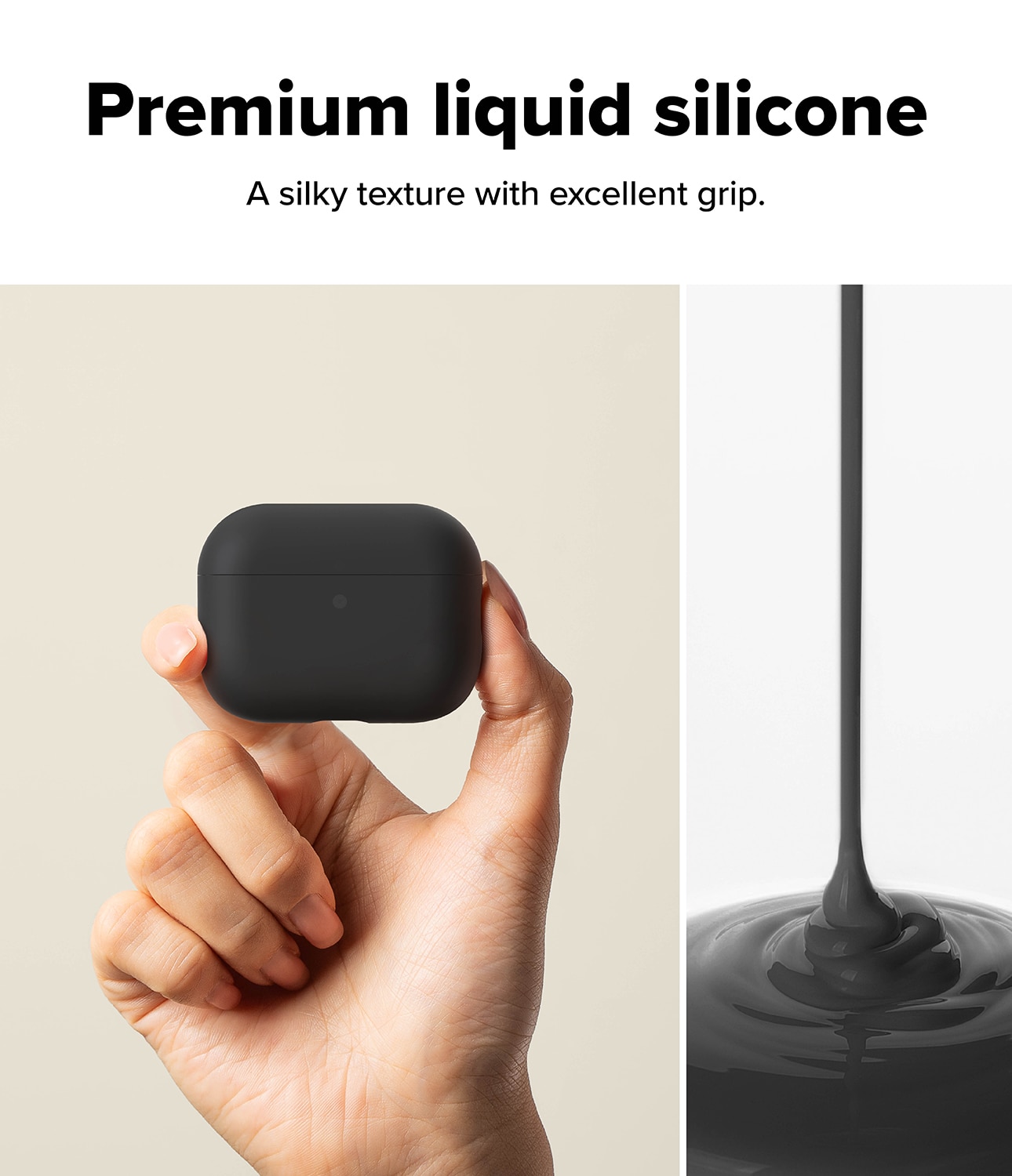 Silicone Kuori Apple AirPods Pro 3 Black