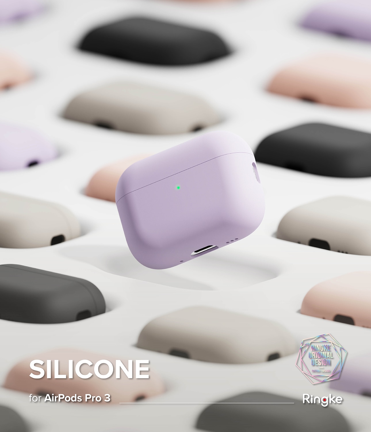 Silicone Kuori Apple AirPods Pro 3 Pink