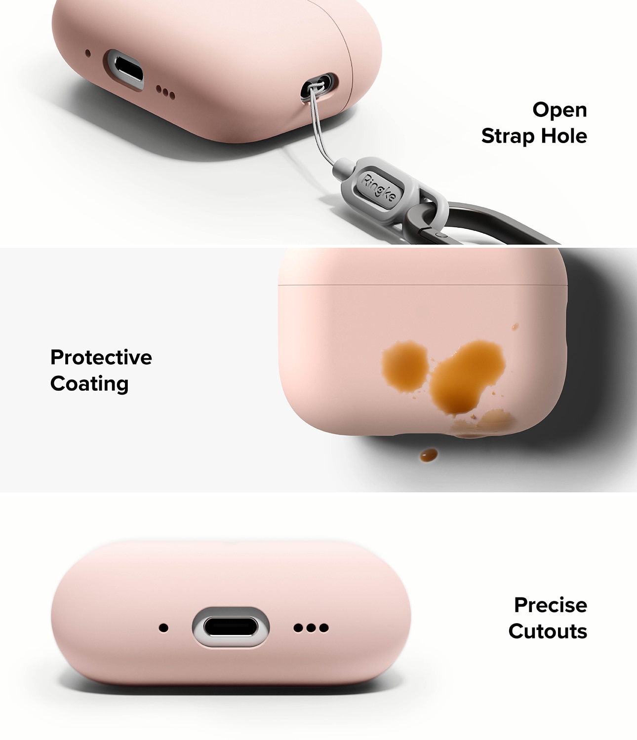 Silicone Kuori Apple AirPods Pro 3 Pink