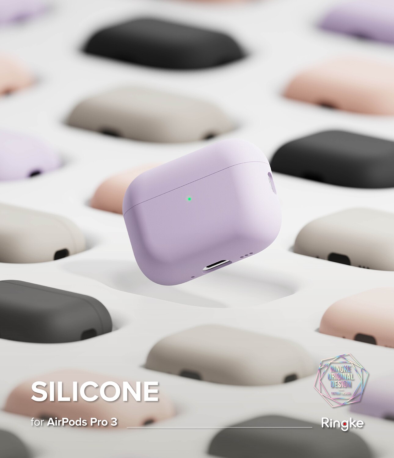 Silicone Kuori Apple AirPods Pro 3 Stone