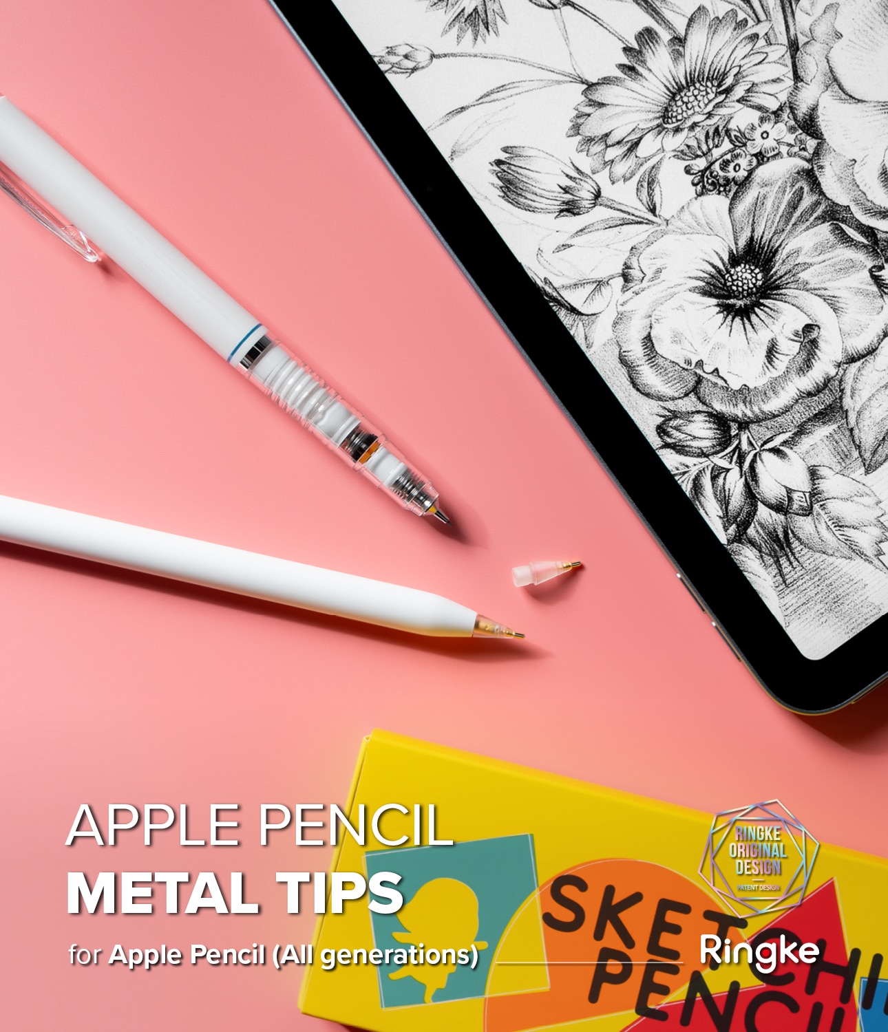 Metal TipApple Pencil (3-pack) valkoinen