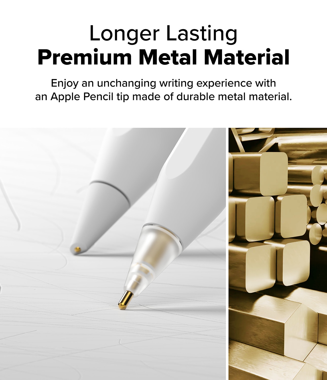Metal TipApple Pencil (3-pack) valkoinen