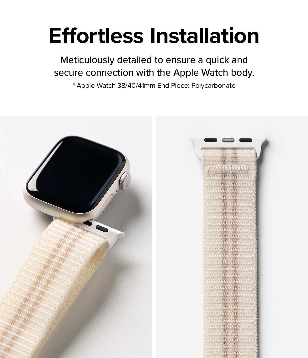 Sports Air Loop Band Apple Watch SE 40mm Cream