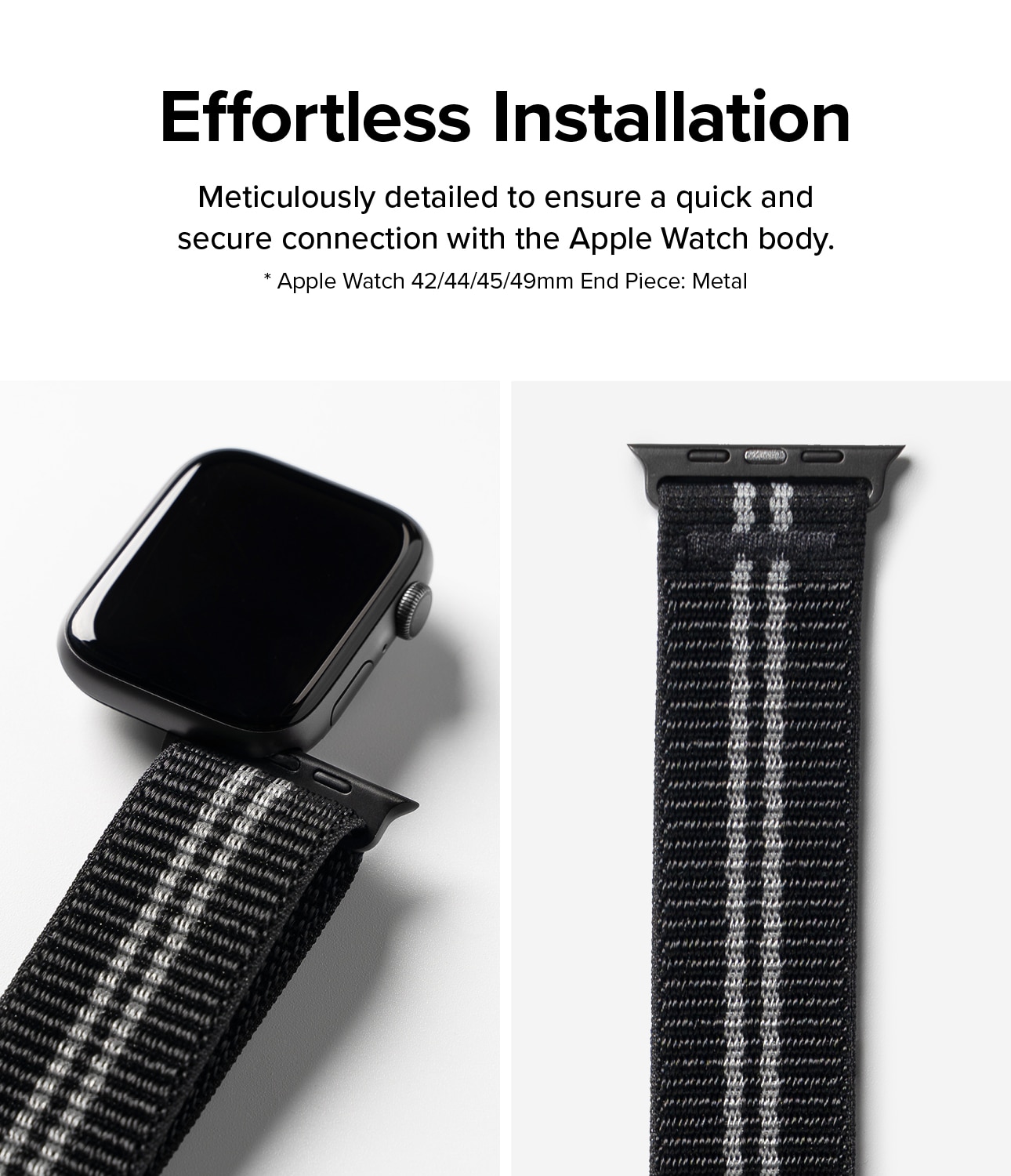 Sports Air Loop Band Apple Watch 44mm Black