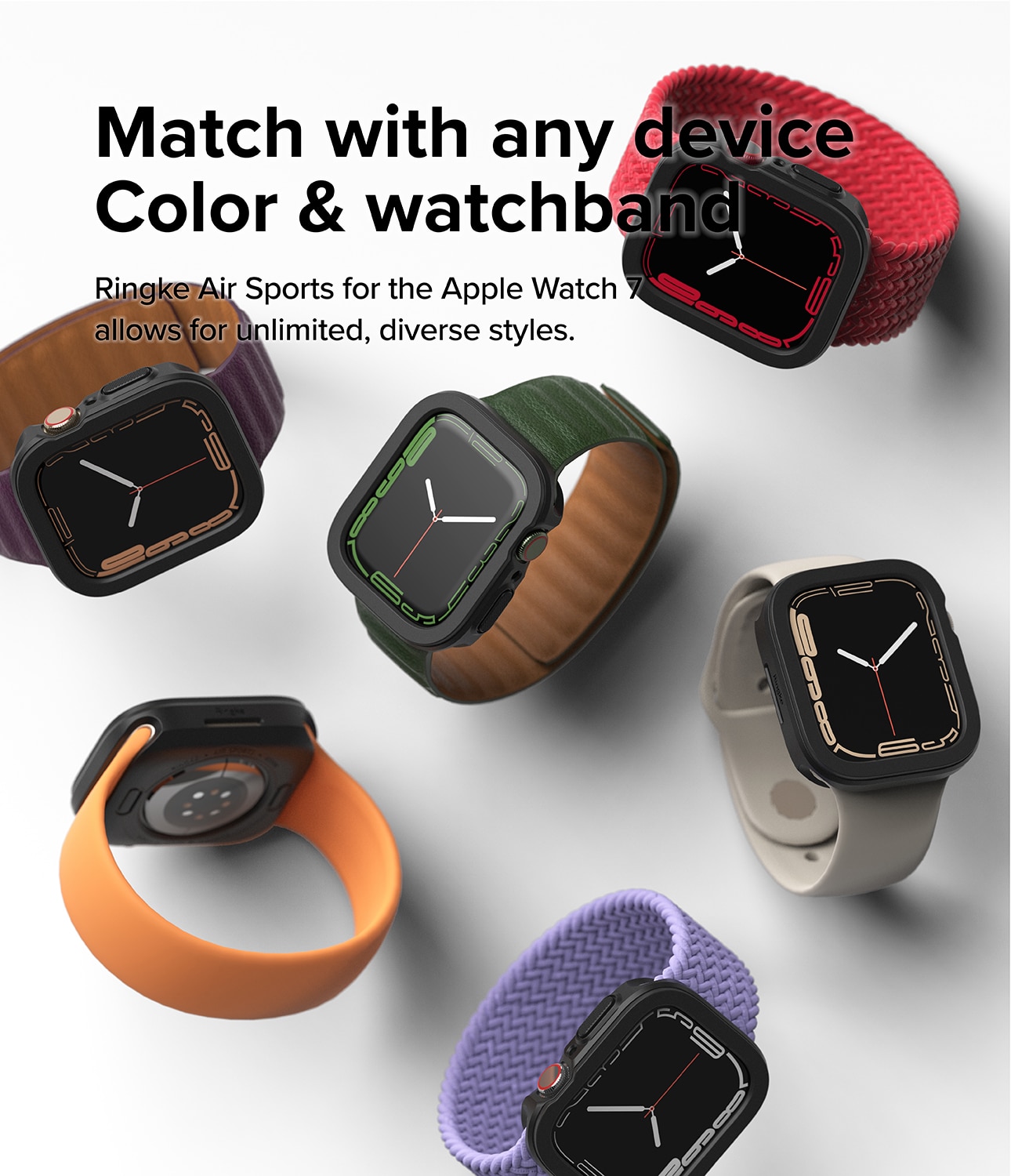 Air Sports Case Apple Watch 45mm Series 9 Black