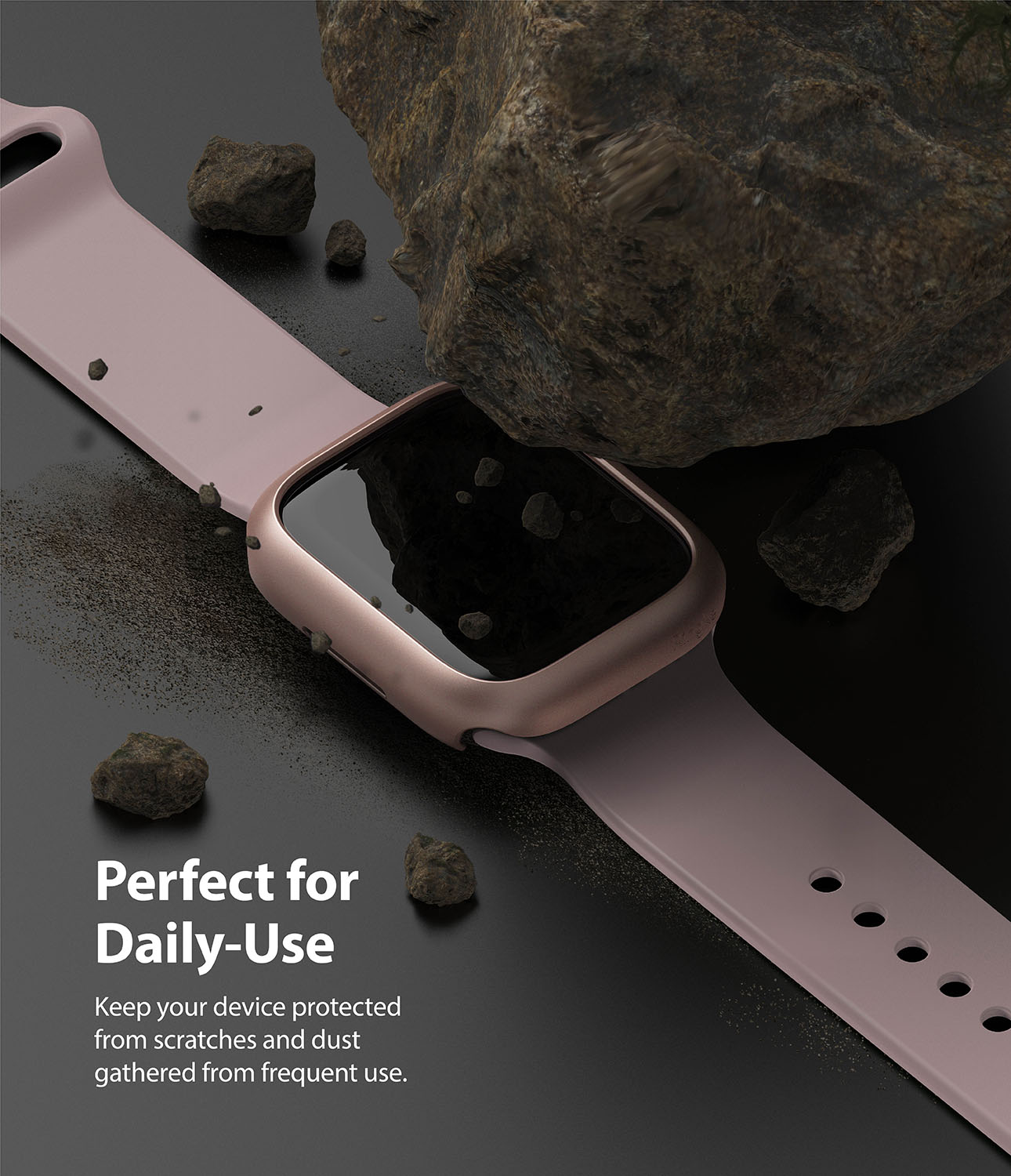 Slim Case (2-pack) Apple Watch 41mm Series 9 Pink & Clear