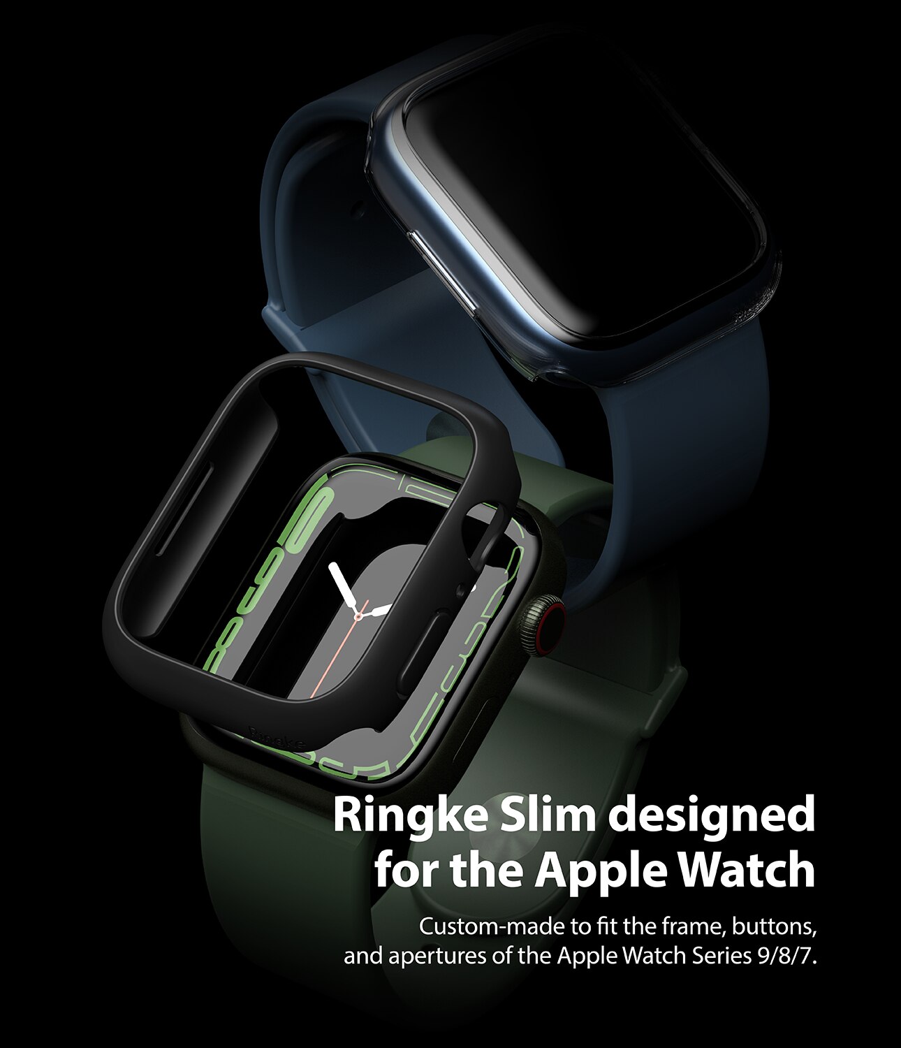 Slim Case (2-pack) Apple Watch Series 9 45mm Monivärinen/kuvioitu