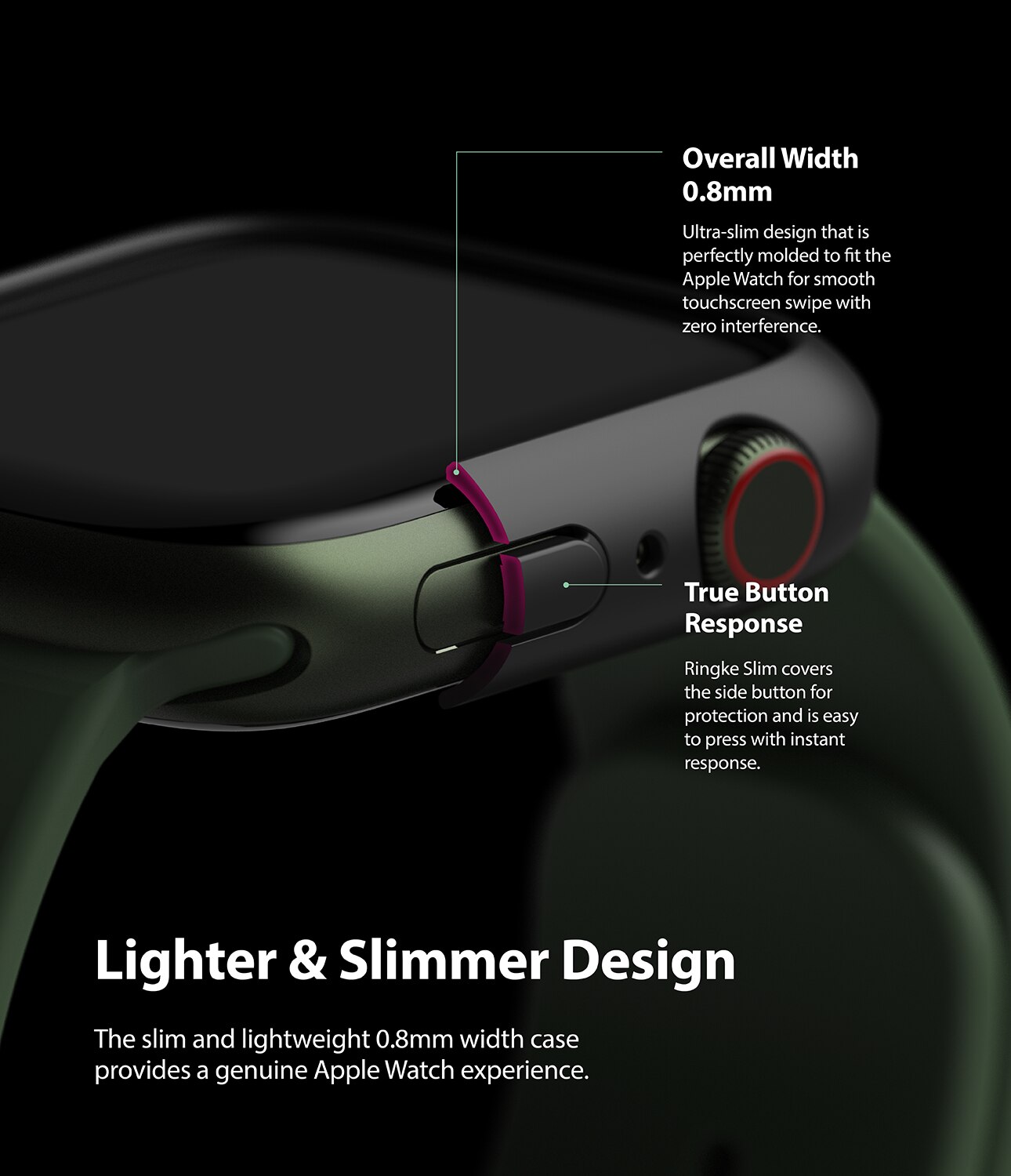Slim Case (2-pack) Apple Watch Series 9 45mm Monivärinen/kuvioitu