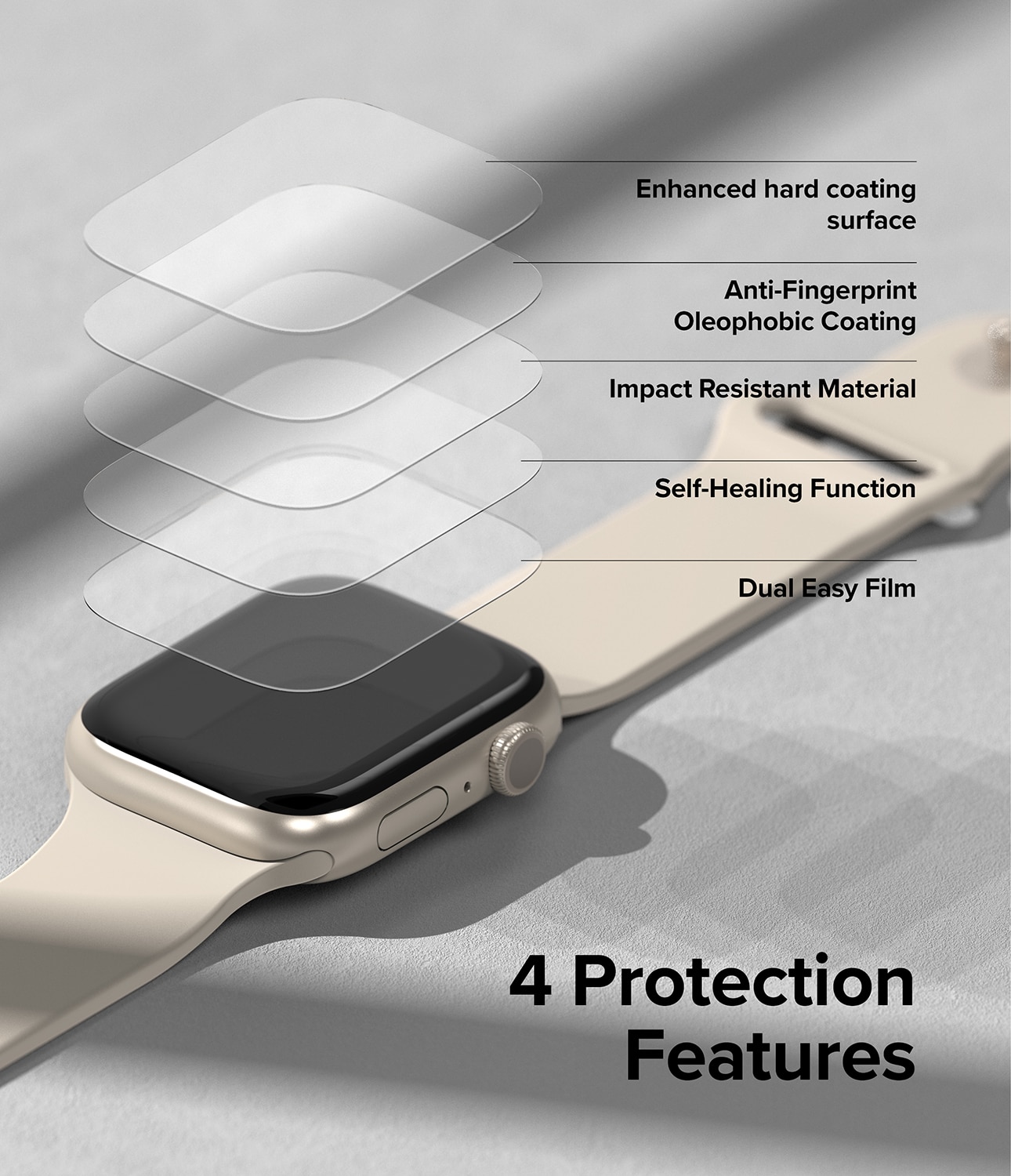 Dual Easy Screen Protector (3-pack) Apple Watch SE 40mm