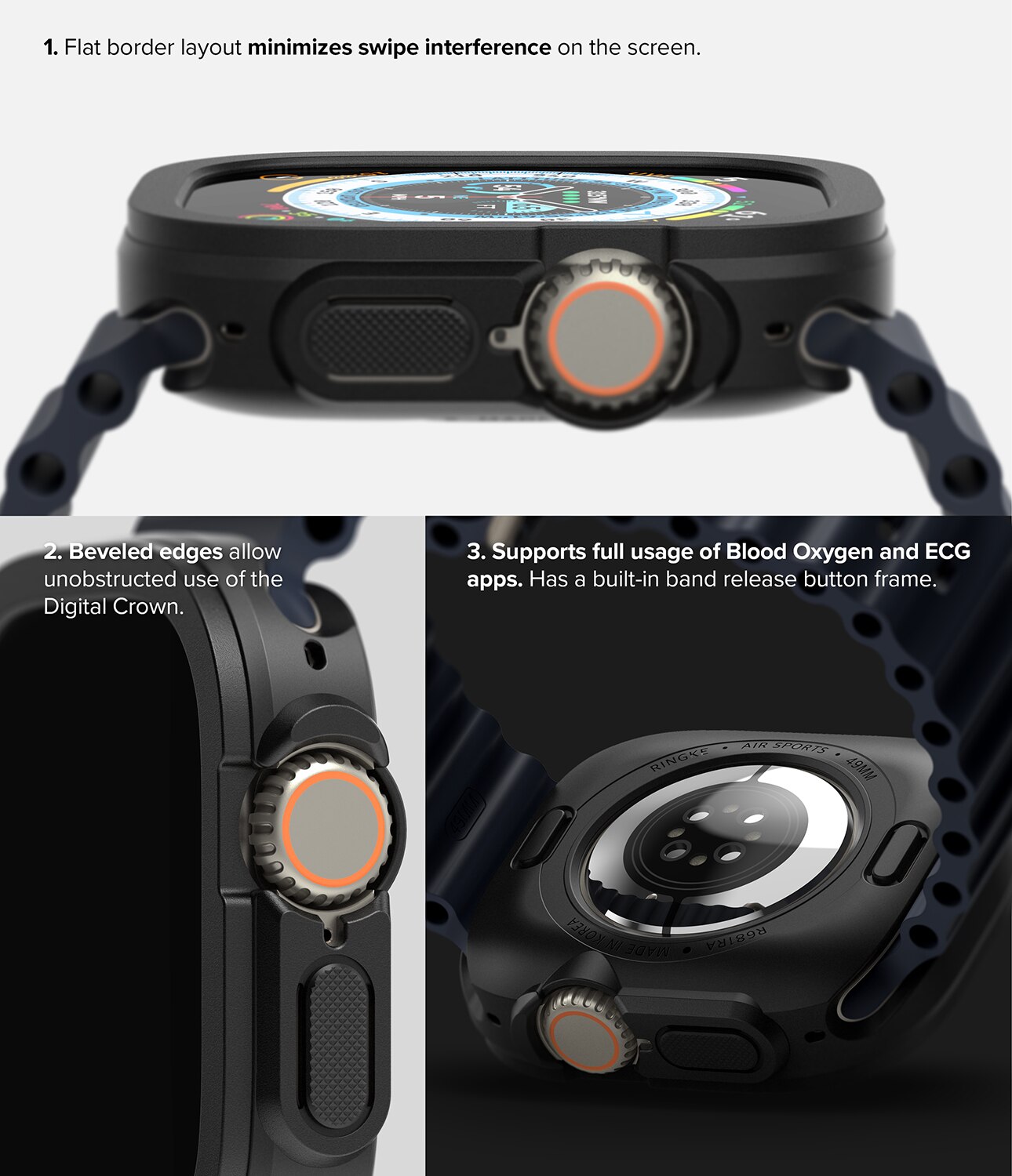 Apple Watch Ultra 2 49mm Case Air Sports Black