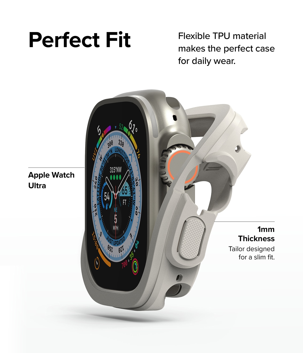 Apple Watch Ultra 2 49mm Case Air Sports Warm Gray