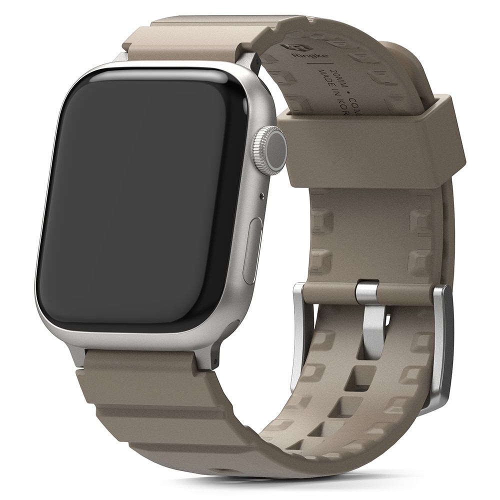 Rubber One Bold Band Apple Watch 45mm Series 9 Gray Sand