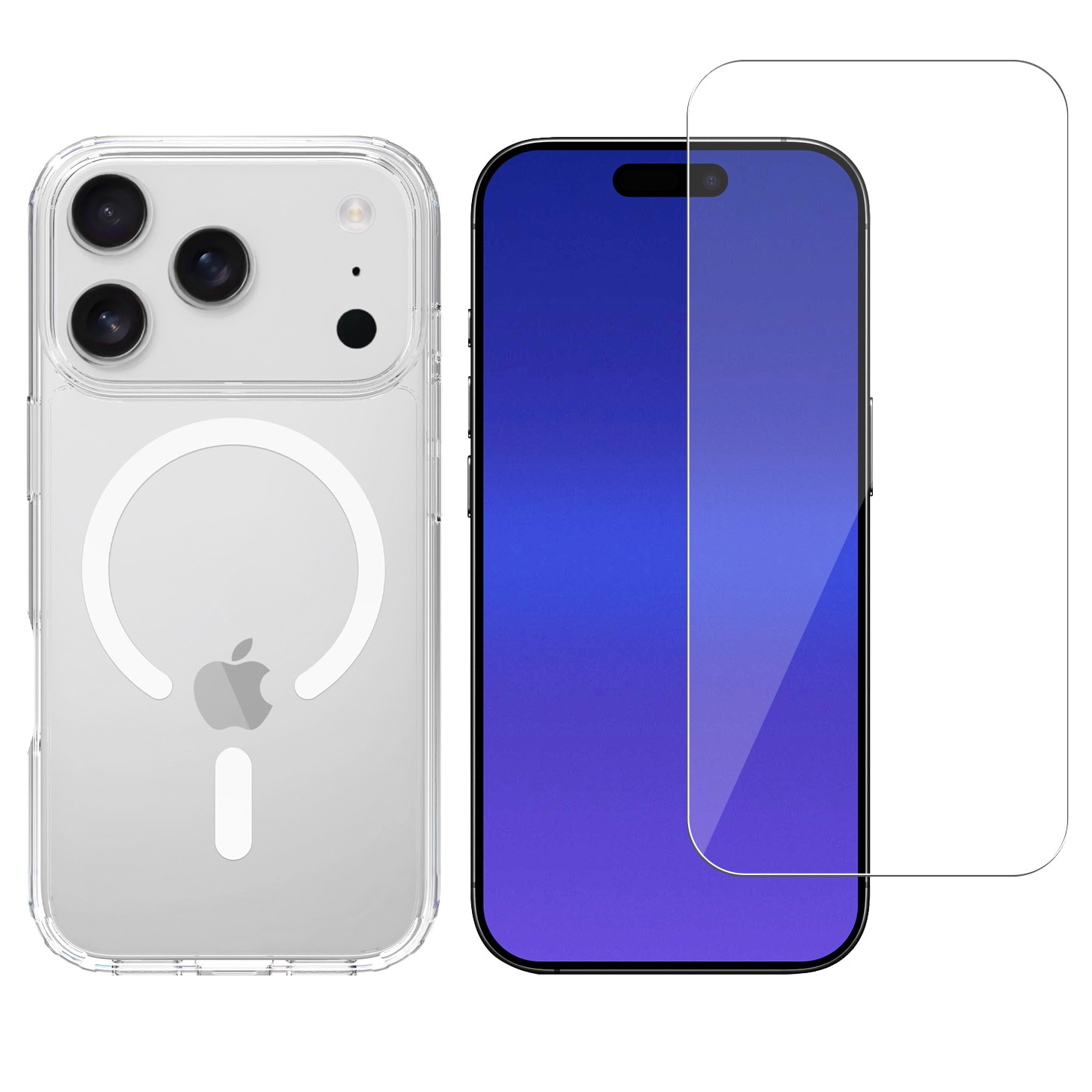 iPhone 17 ProSetti Hybridikuori MagSafe ja Näytönsuoja lasi