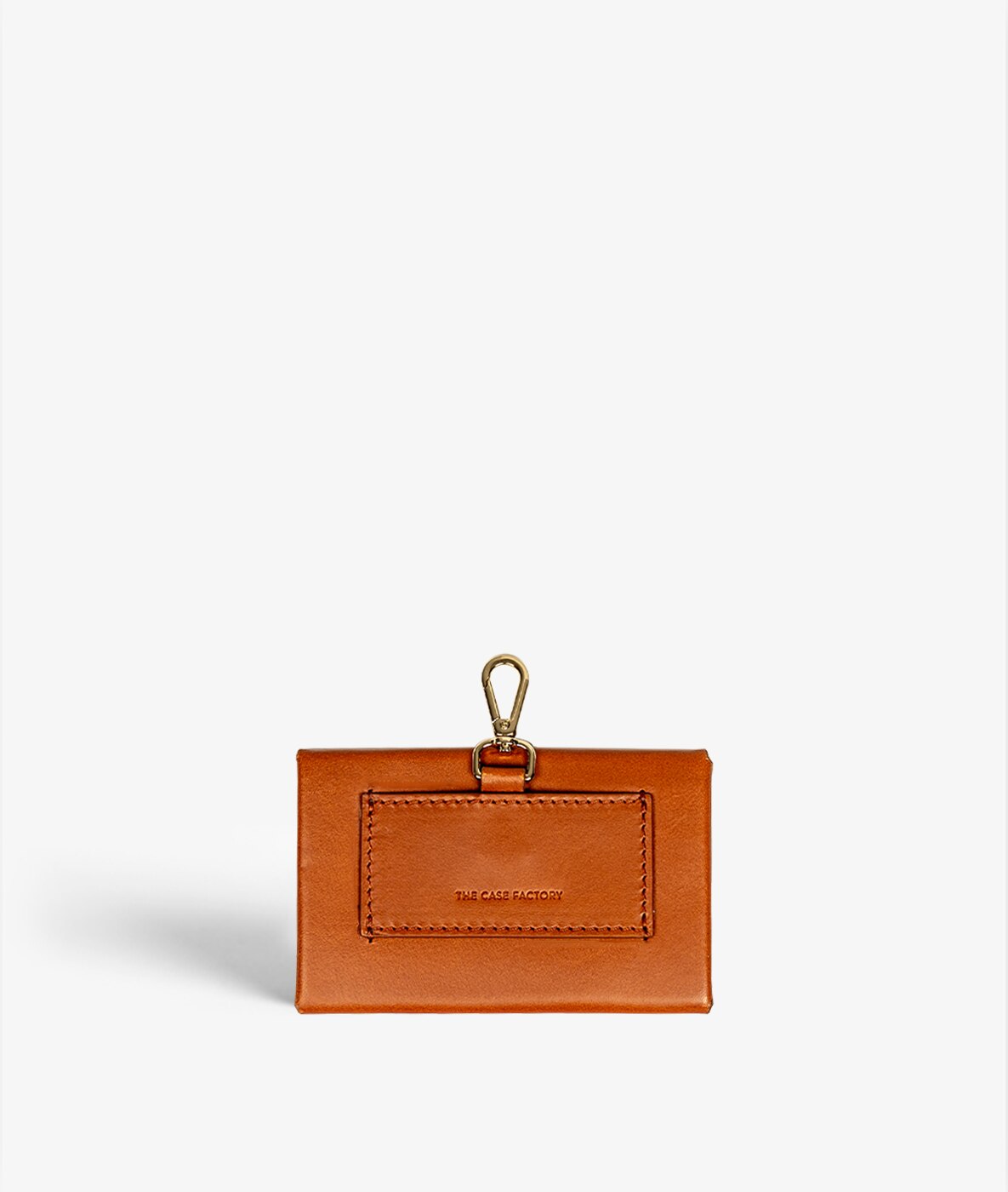 Mini Wallet Pouch Leather Vegetable Ruskea