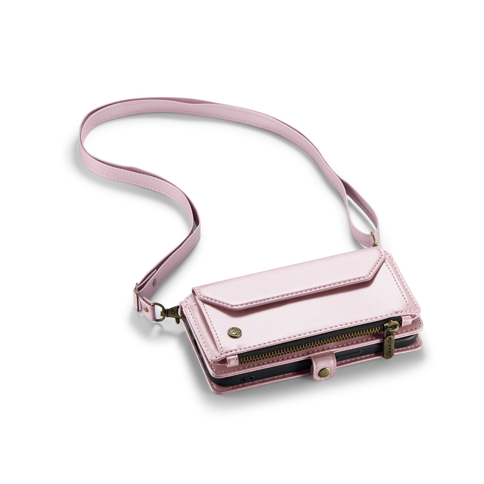 Lompakkolaukku iPhone 15 Pro vaaleanpunainen