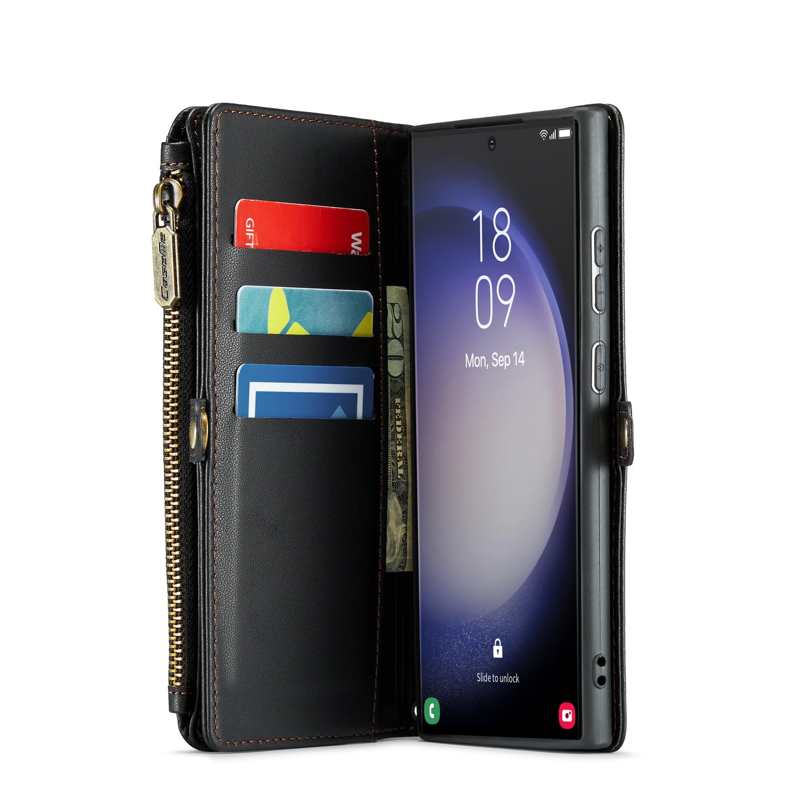 Lompakkolaukku Samsung Galaxy S23 Ultra musta