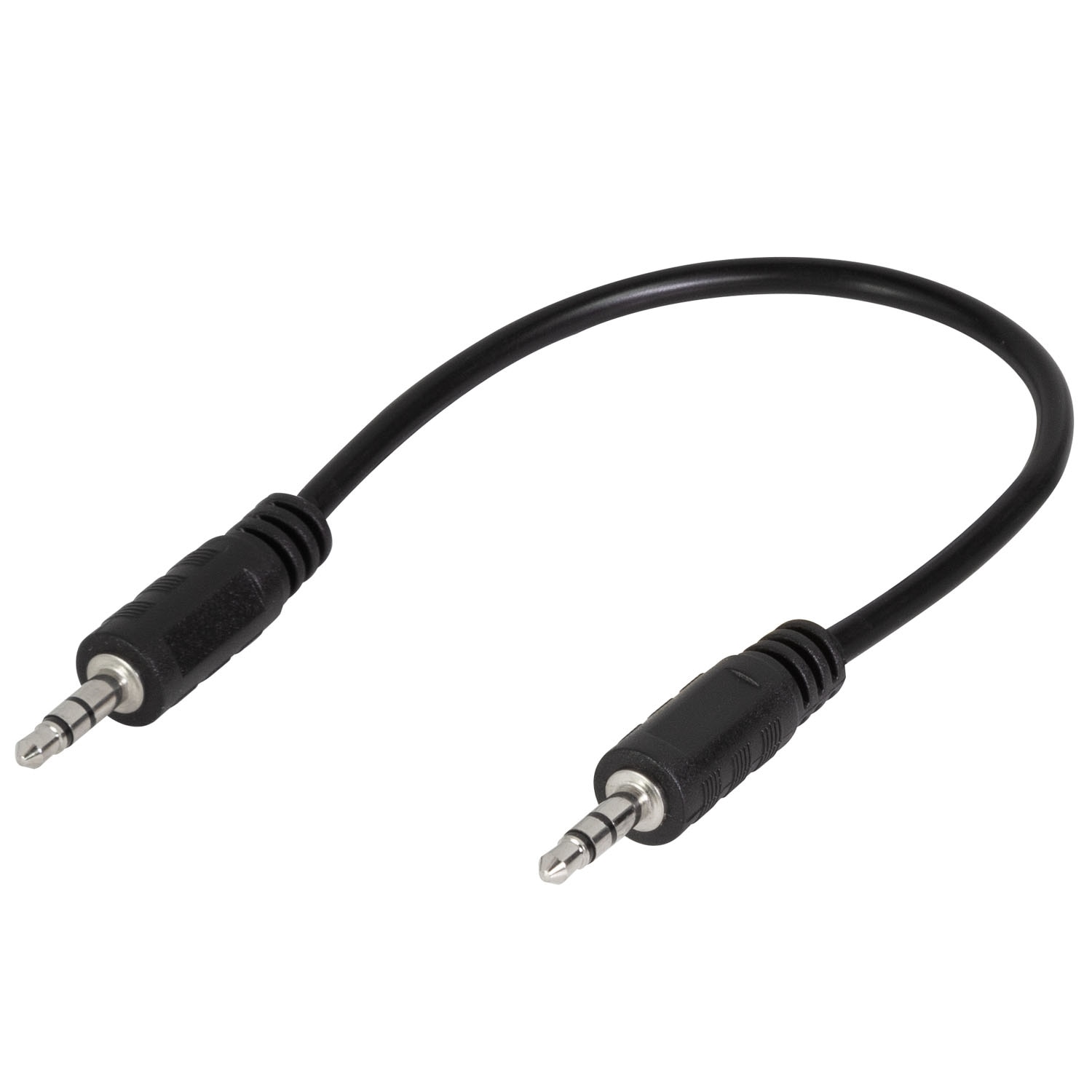 3,5mm Audiokaapeli 0,2m Musta