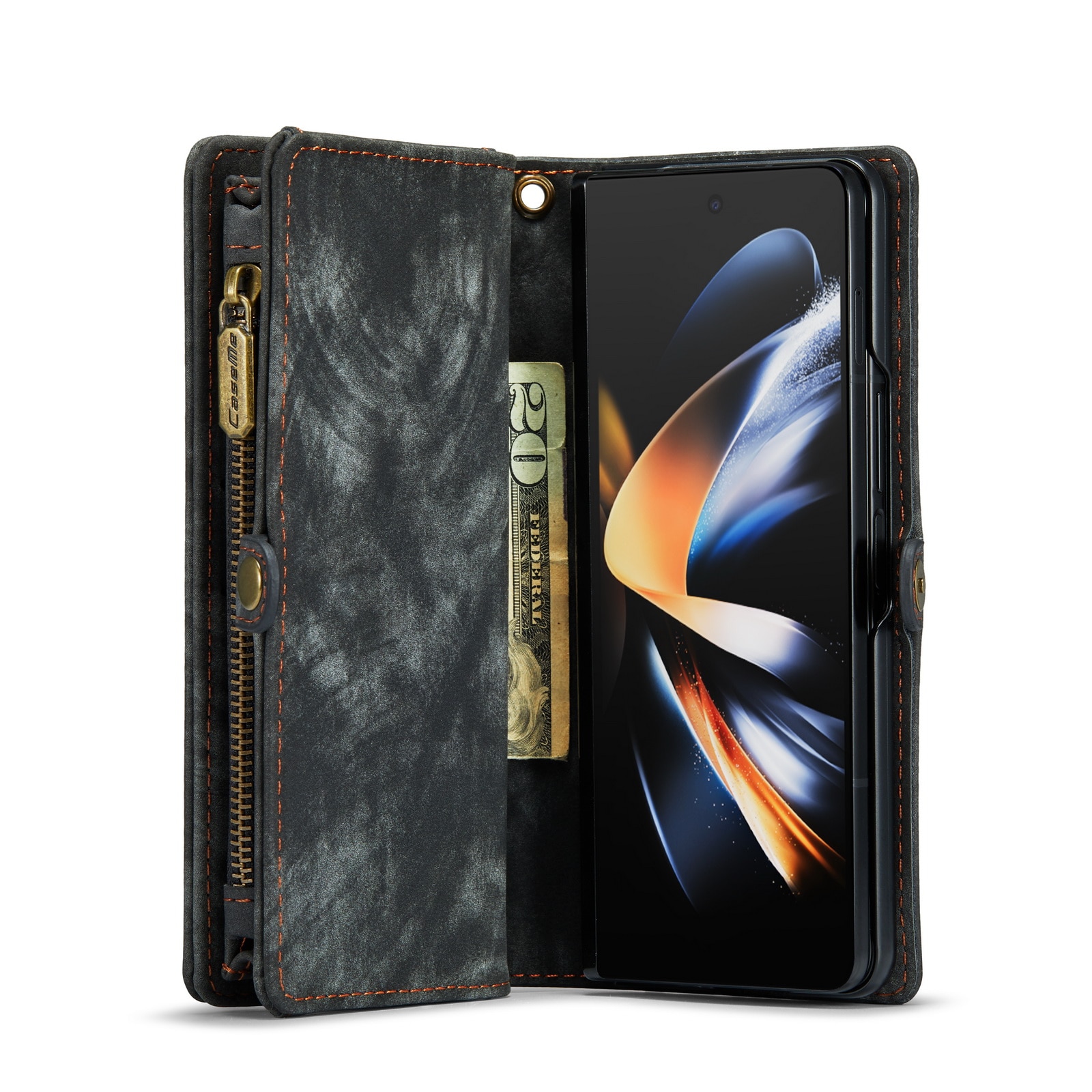 Multi-slot Suojakotelo Samsung Galaxy Z Fold 4 harmaa