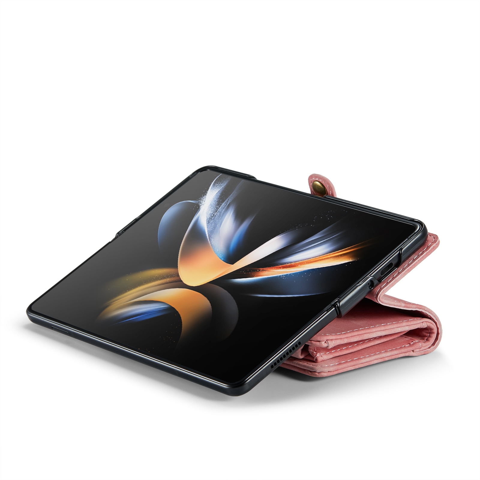 Multi-slot Suojakotelo Samsung Galaxy Z Fold 4 vaaleanpunainen