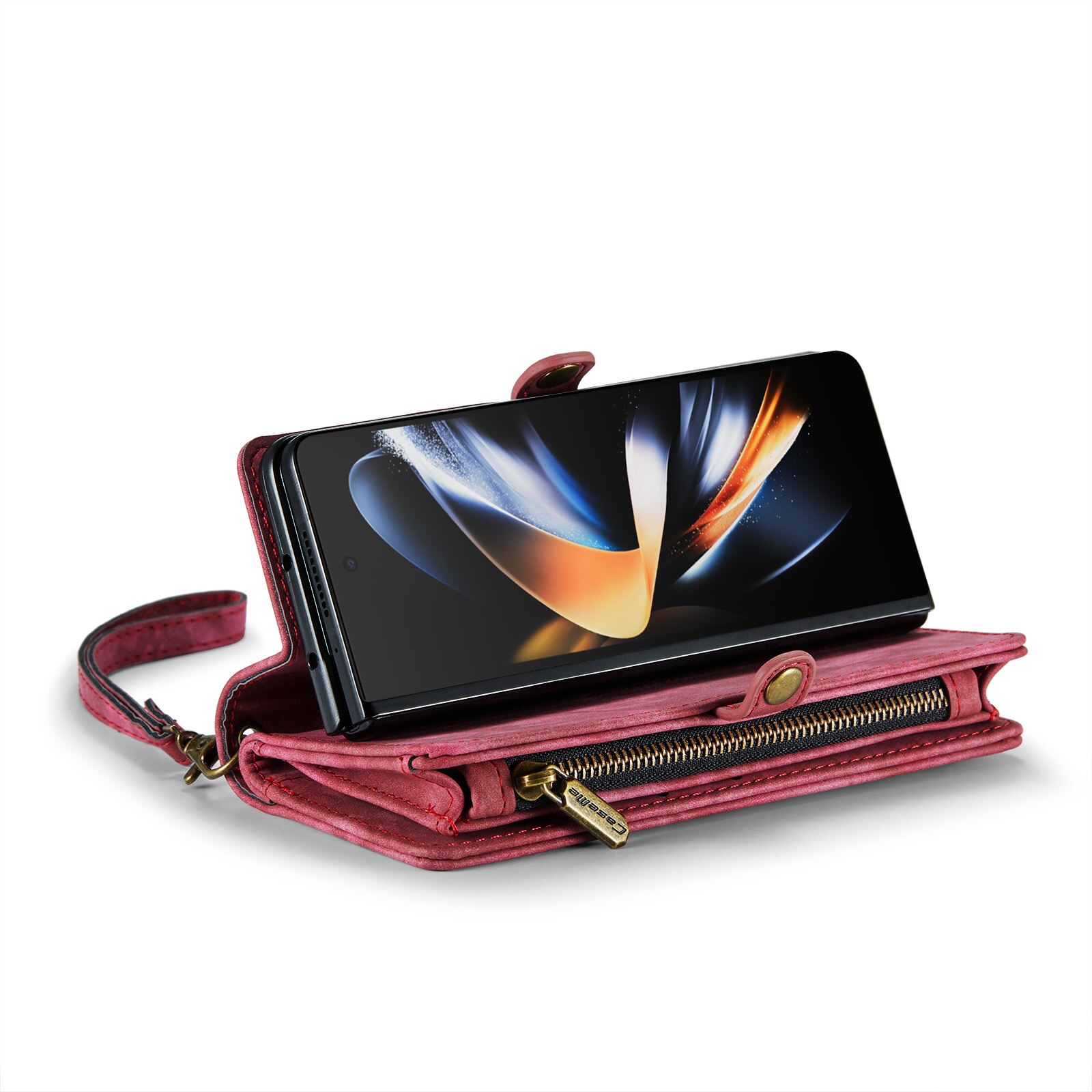 Multi-slot Suojakotelo Samsung Galaxy Z Fold 5 Punainen