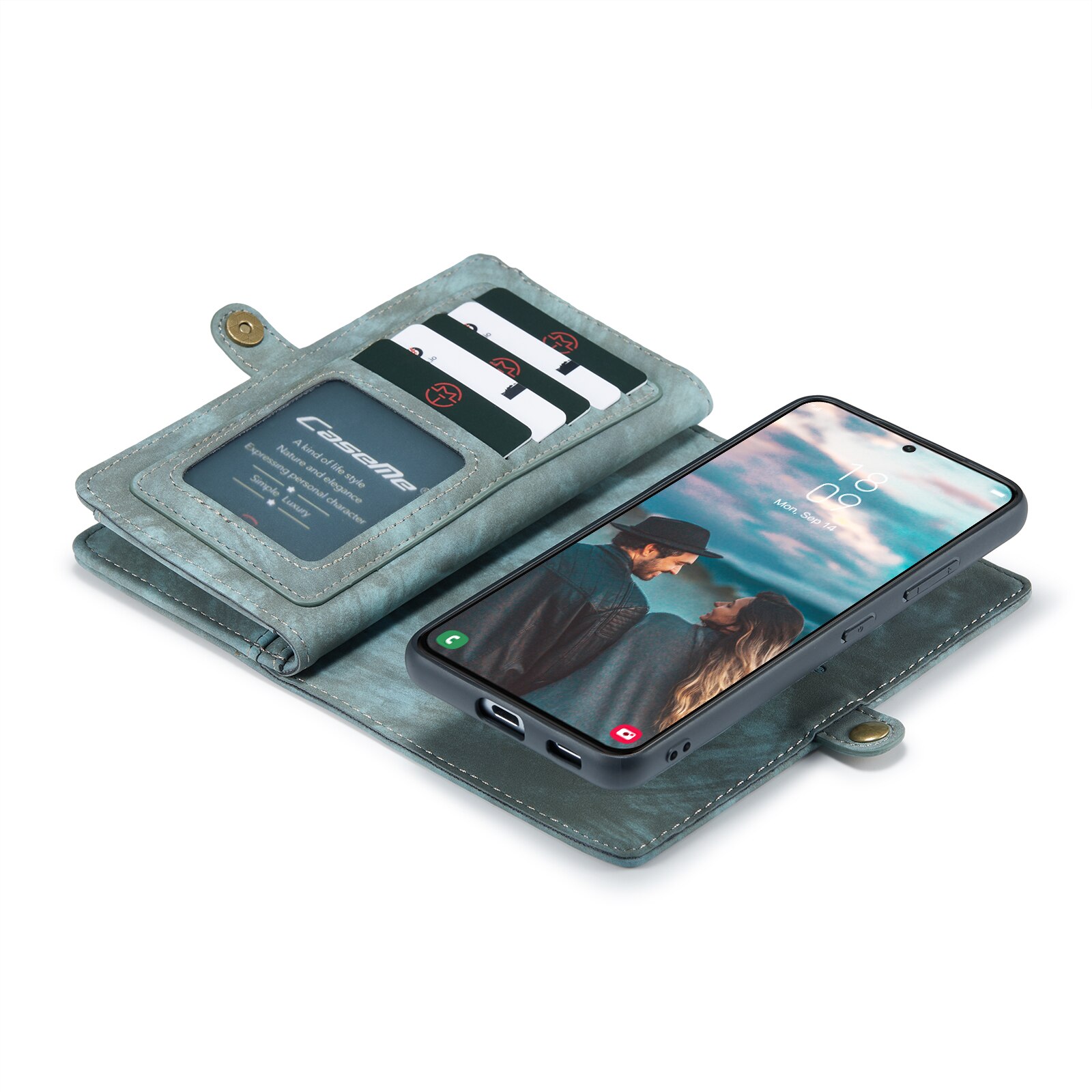 Multi-slot Suojakotelo Samsung Galaxy S22 Sininen