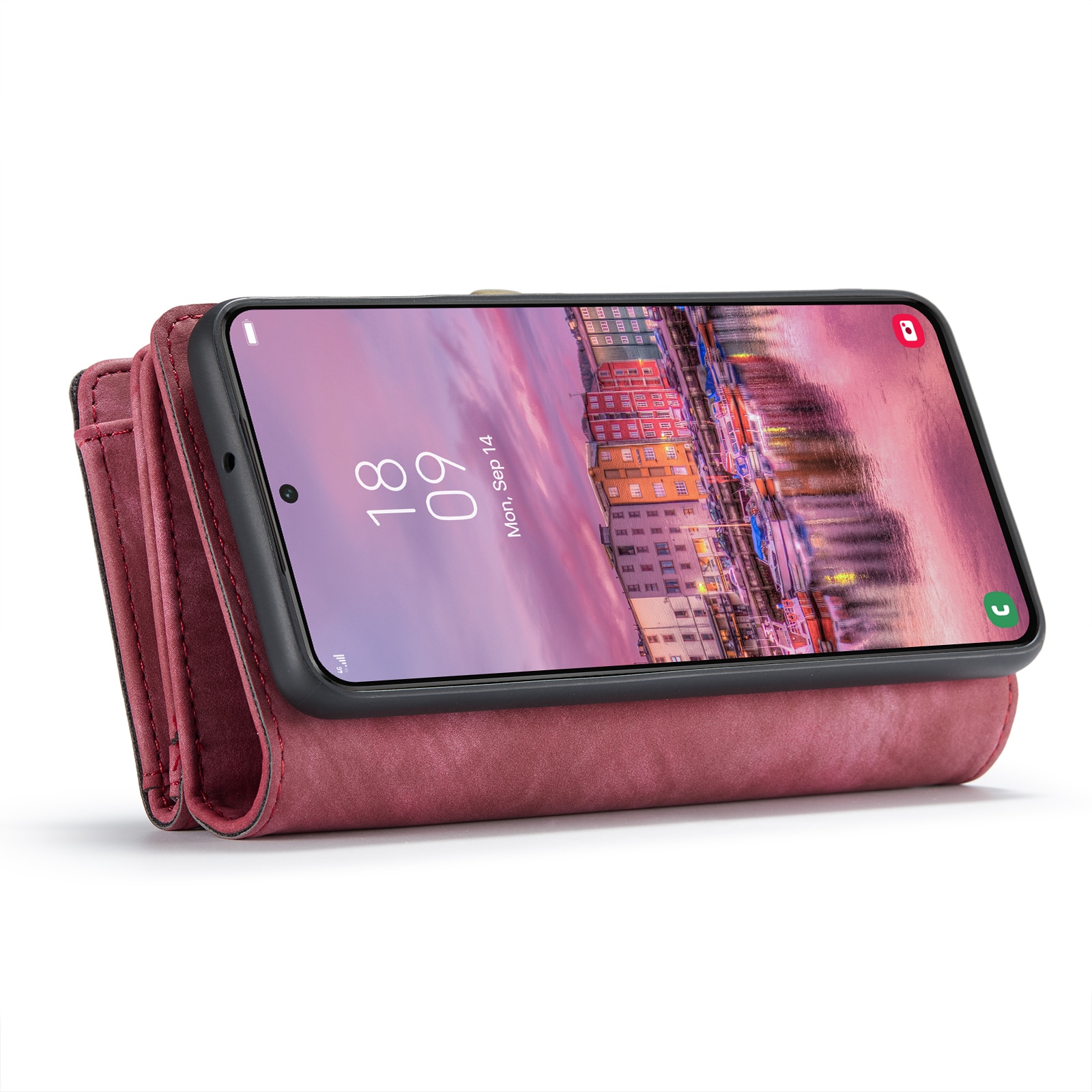 Multi-slot Suojakotelo Samsung Galaxy S22 punainen