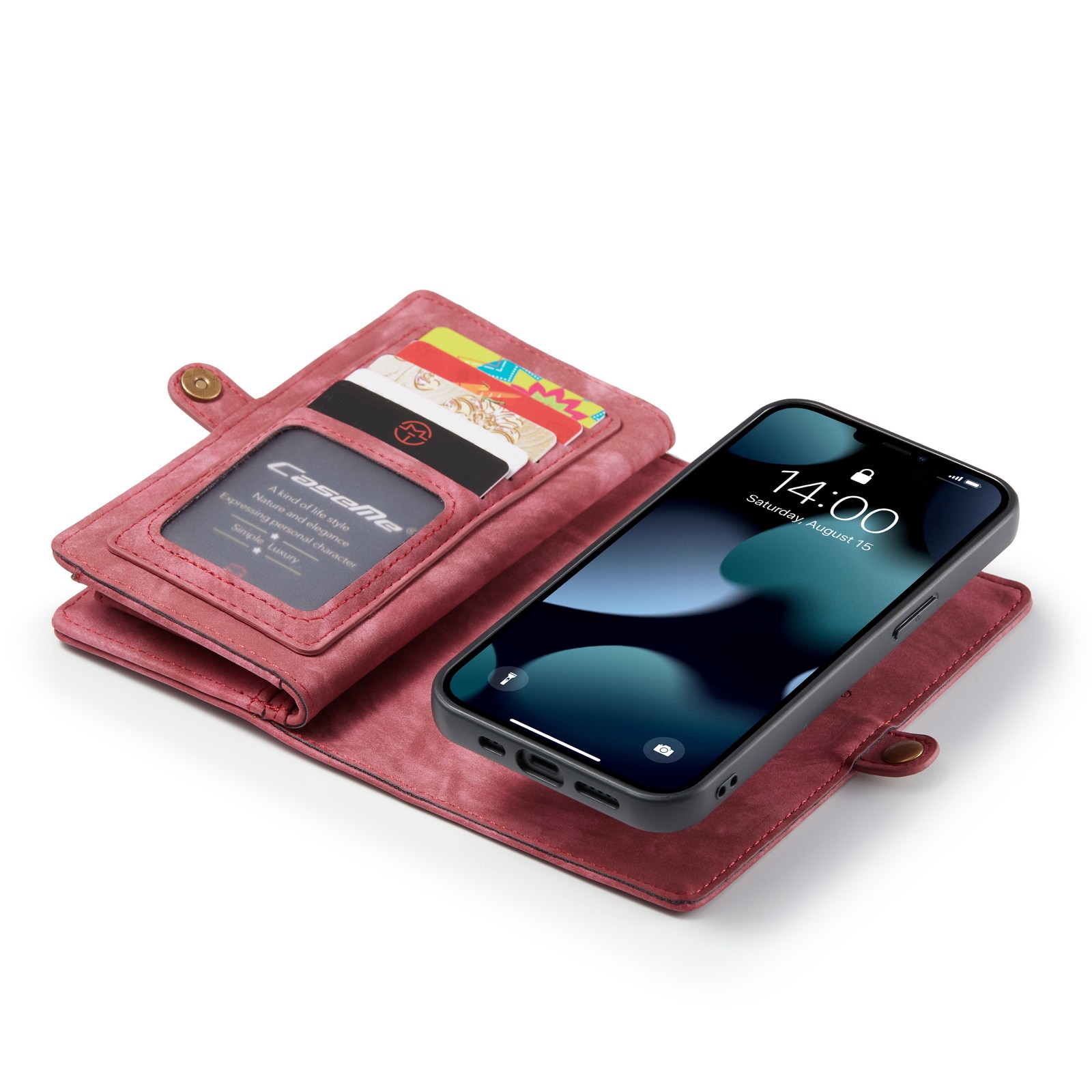 Multi-slot Suojakotelo iPhone 13 Mini punainen