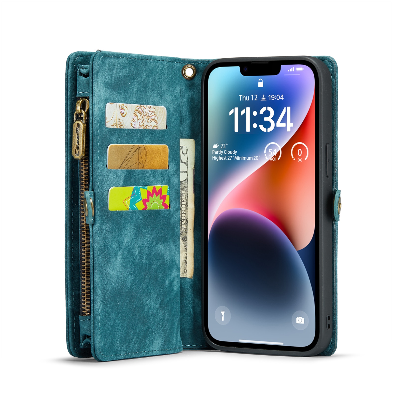 Multi-slot Suojakotelo iPhone 14 Sininen
