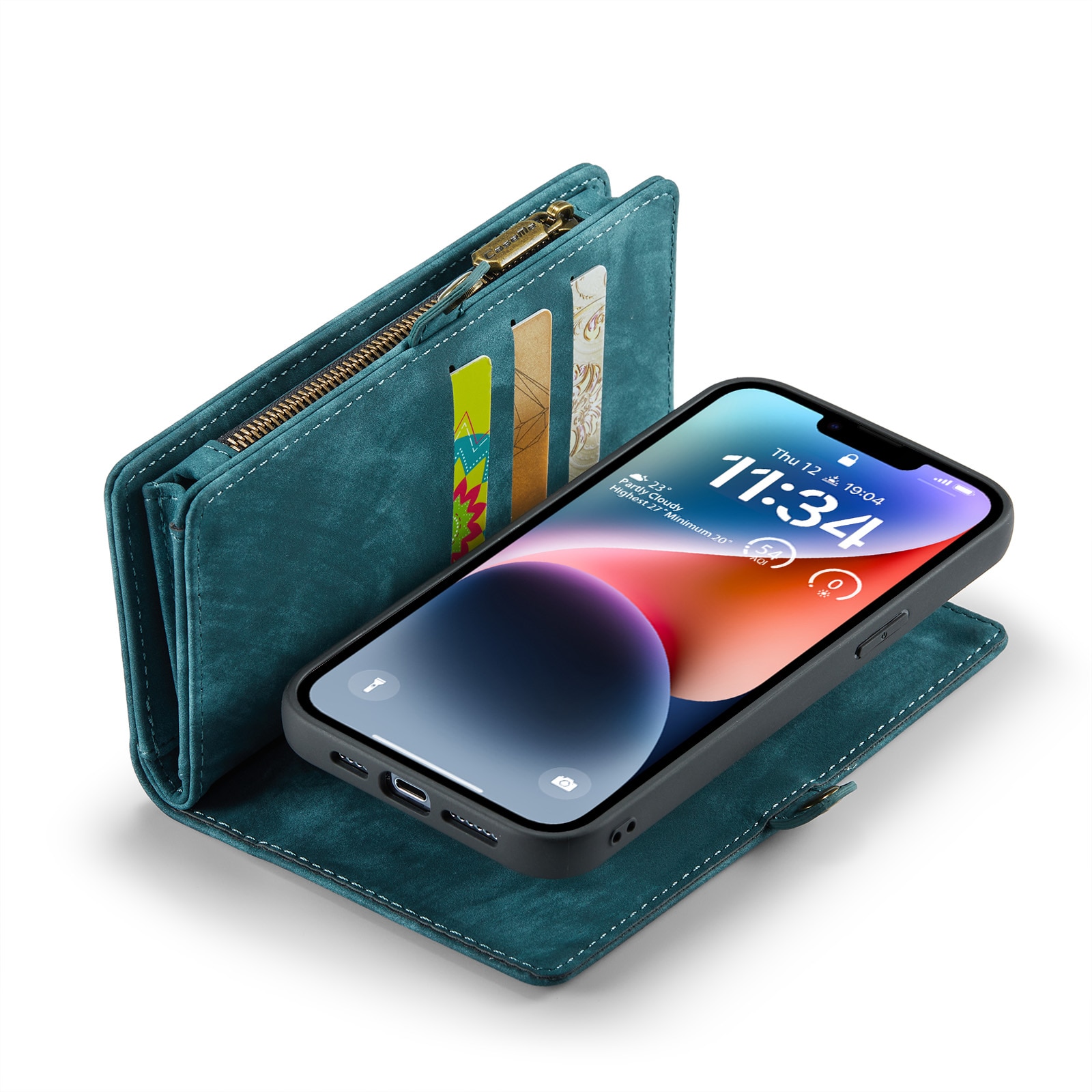 Multi-slot Suojakotelo iPhone 14 Sininen