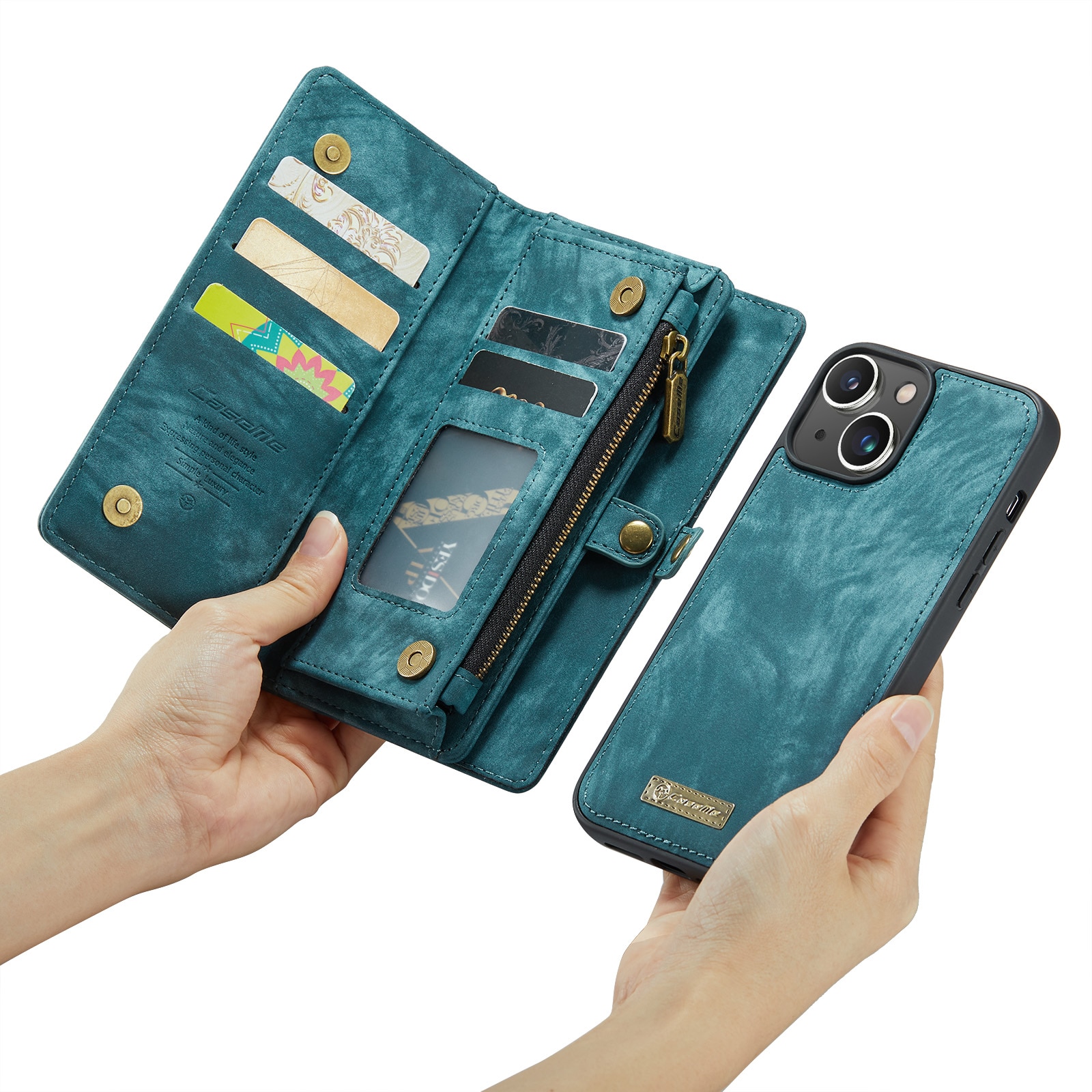 Multi-slot Suojakotelo iPhone 14 Sininen
