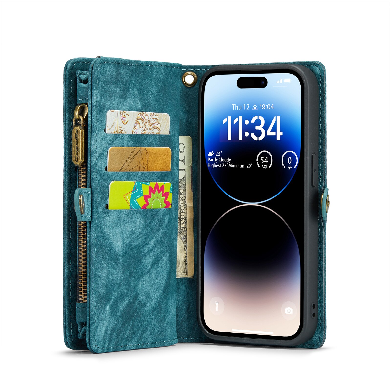 Multi-slot Suojakotelo iPhone 14 Pro Sininen