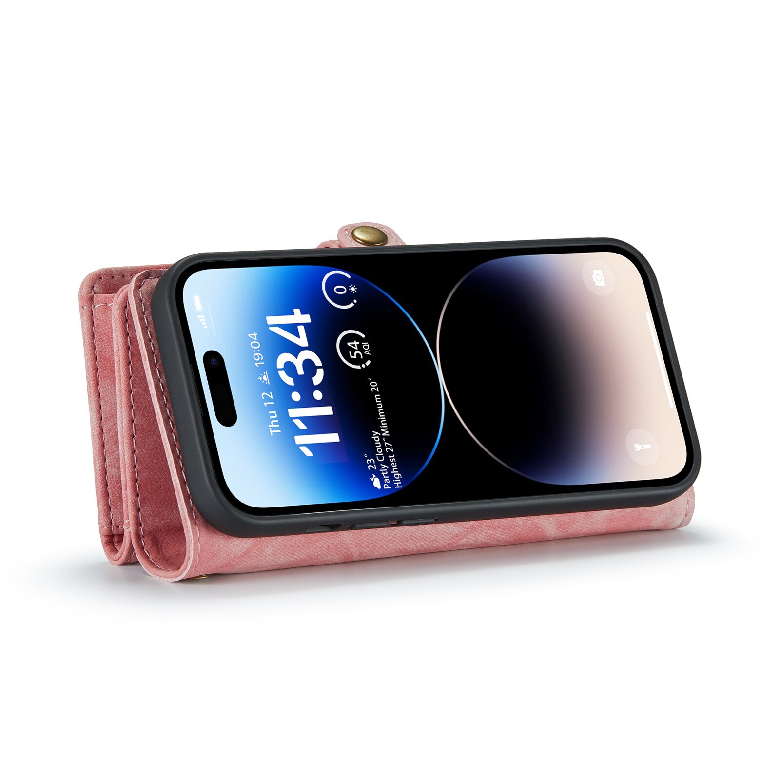 Multi-slot Suojakotelo iPhone 14 Pro Max Vaaleanpunainen