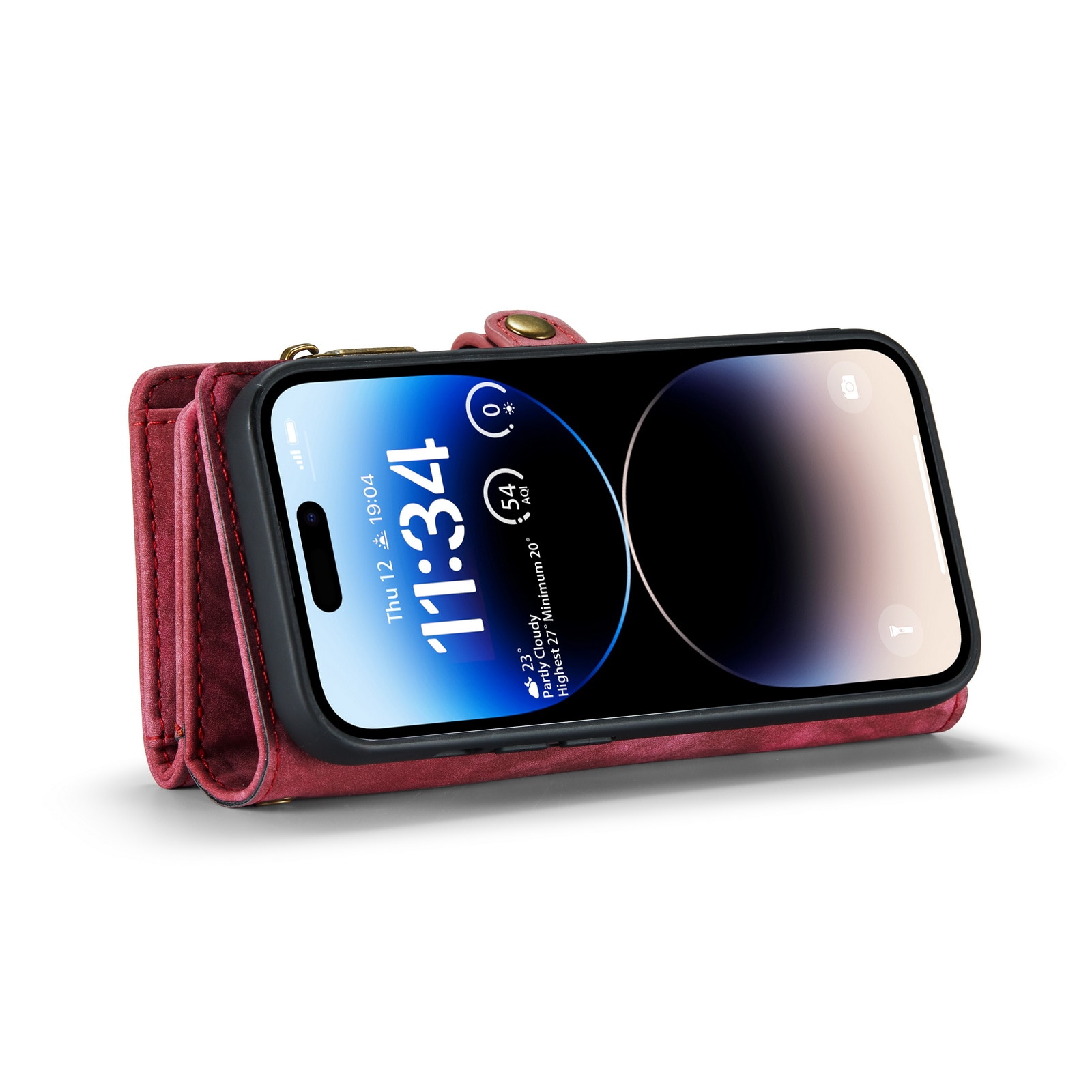 Multi-slot Suojakotelo iPhone 14 Pro Max punainen