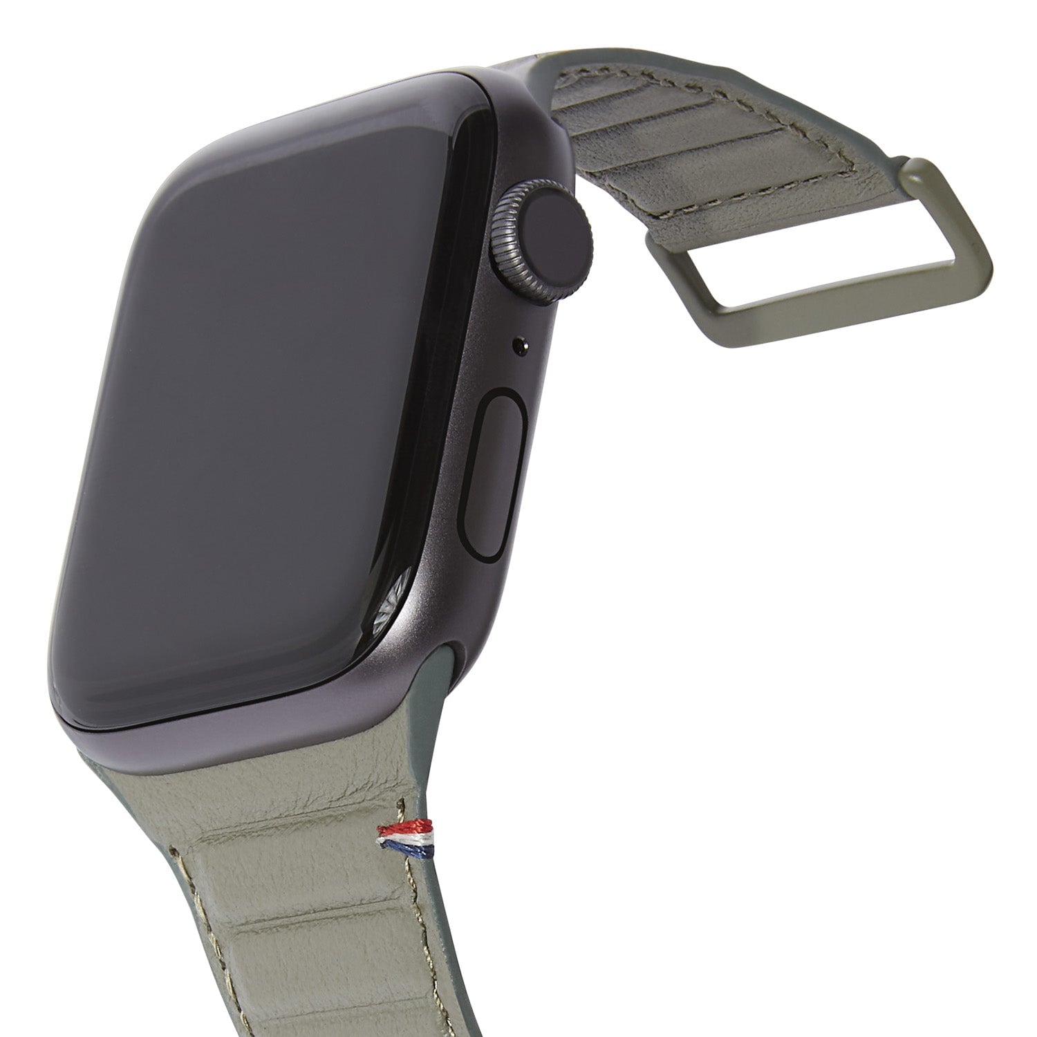 Leather Magnetic Traction Strap Apple Watch 41mm Series 8 Olive