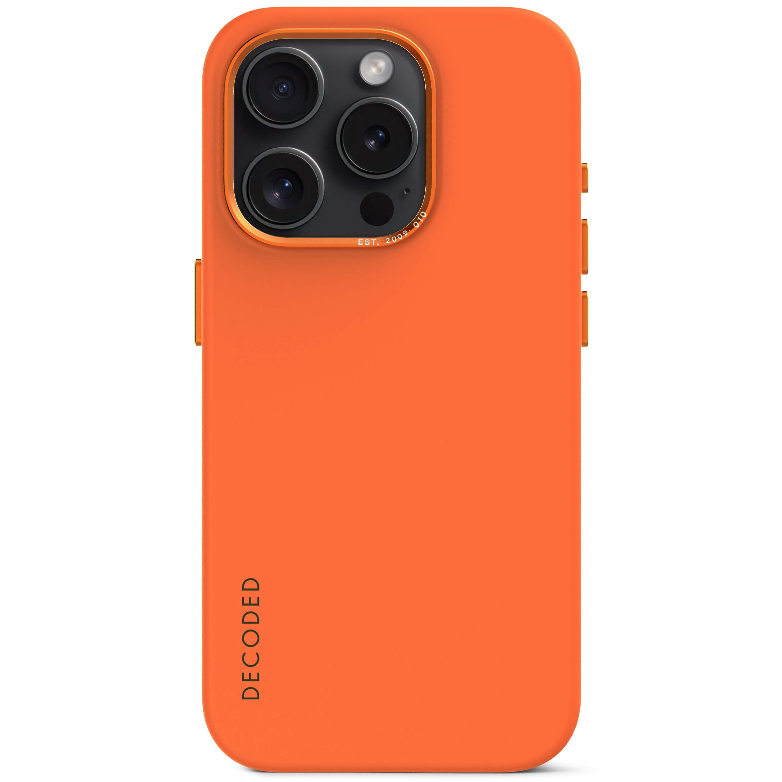 AntiMicrobial Silicone Back Cover iPhone 15 Pro Apricot
