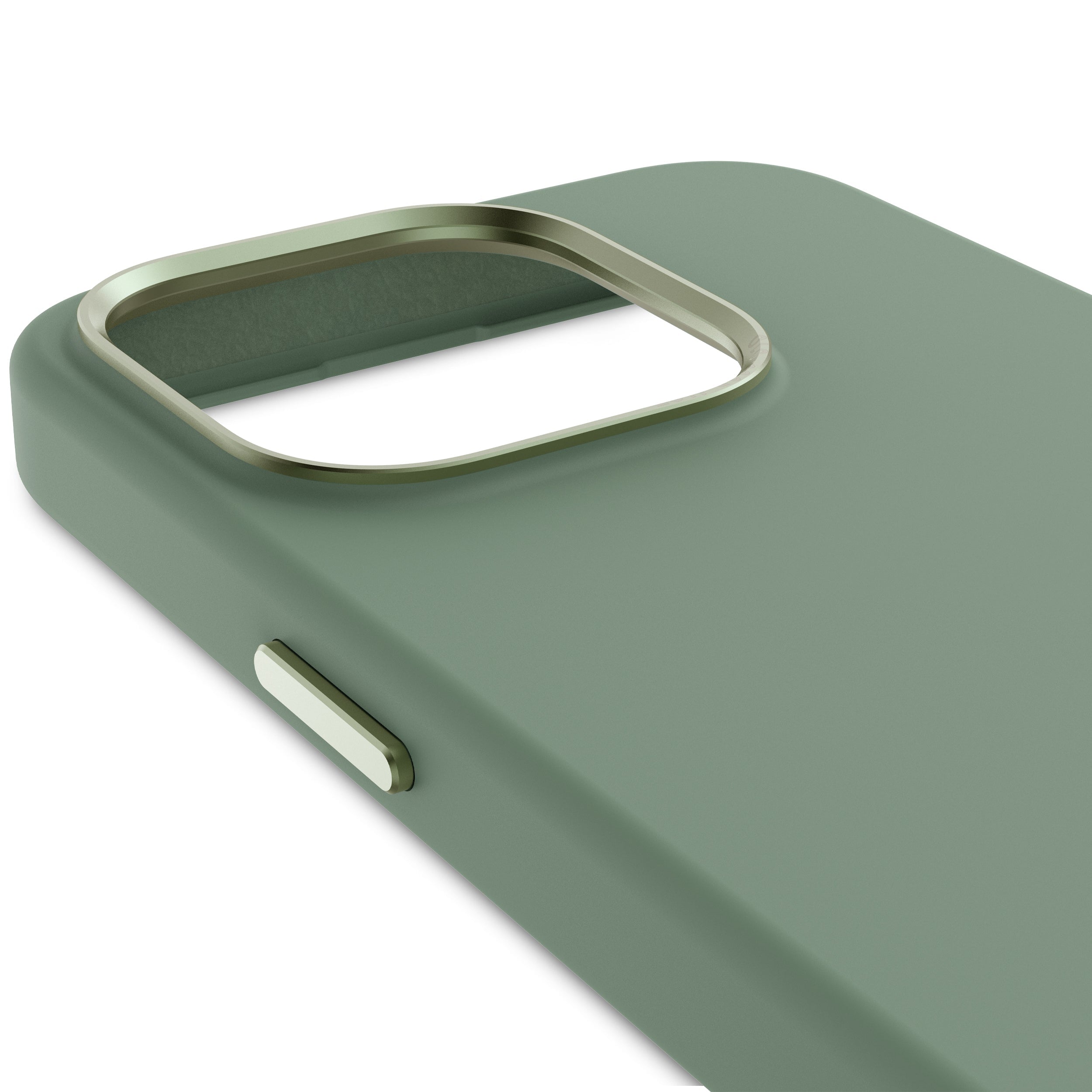 AntiMicrobial Silicone Back Cover iPhone 15 Pro Max Sage Leaf