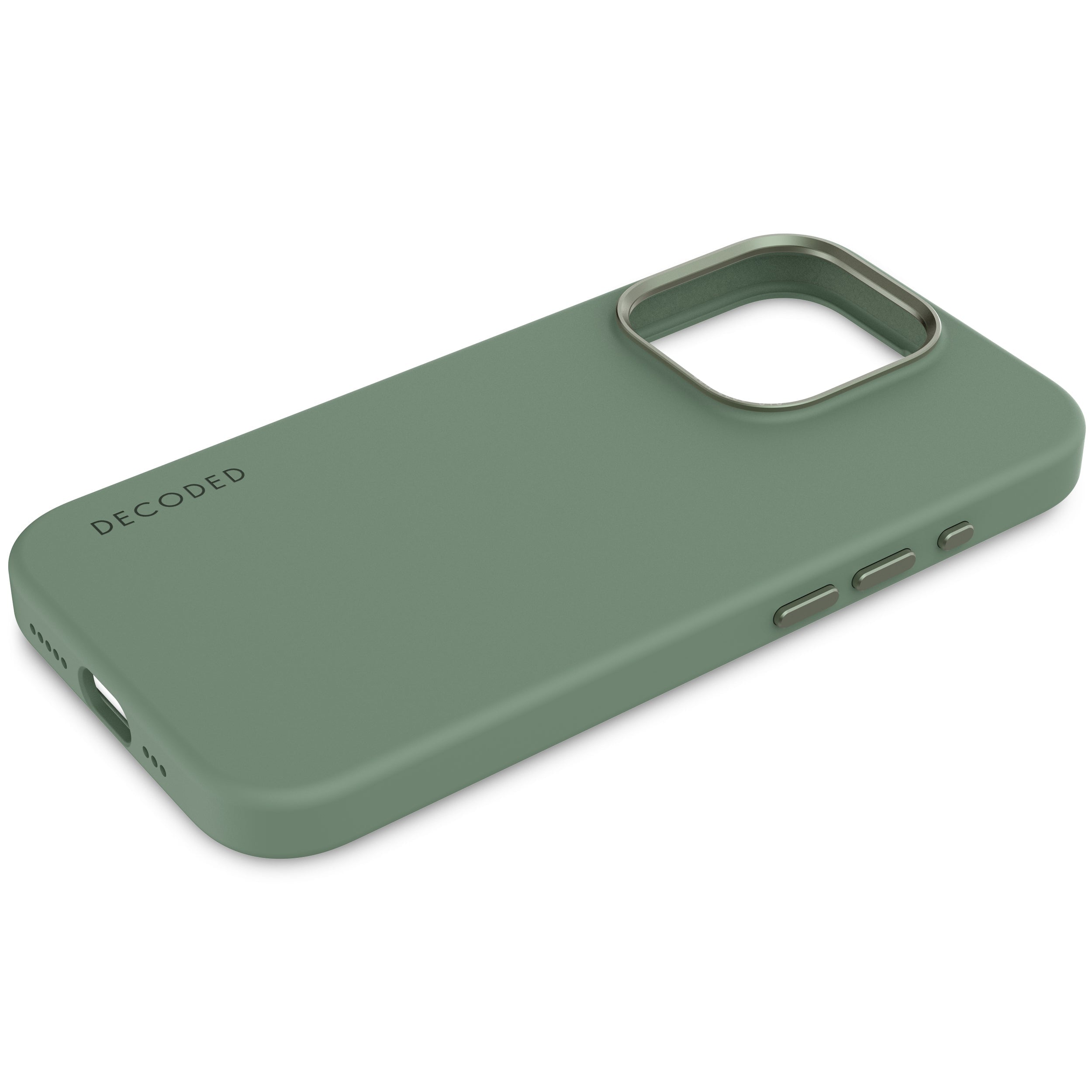 AntiMicrobial Silicone Back Cover iPhone 15 Pro Max Sage Leaf