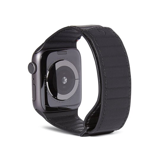 Leather Magnetic Traction Strap Apple Watch 40mm Black