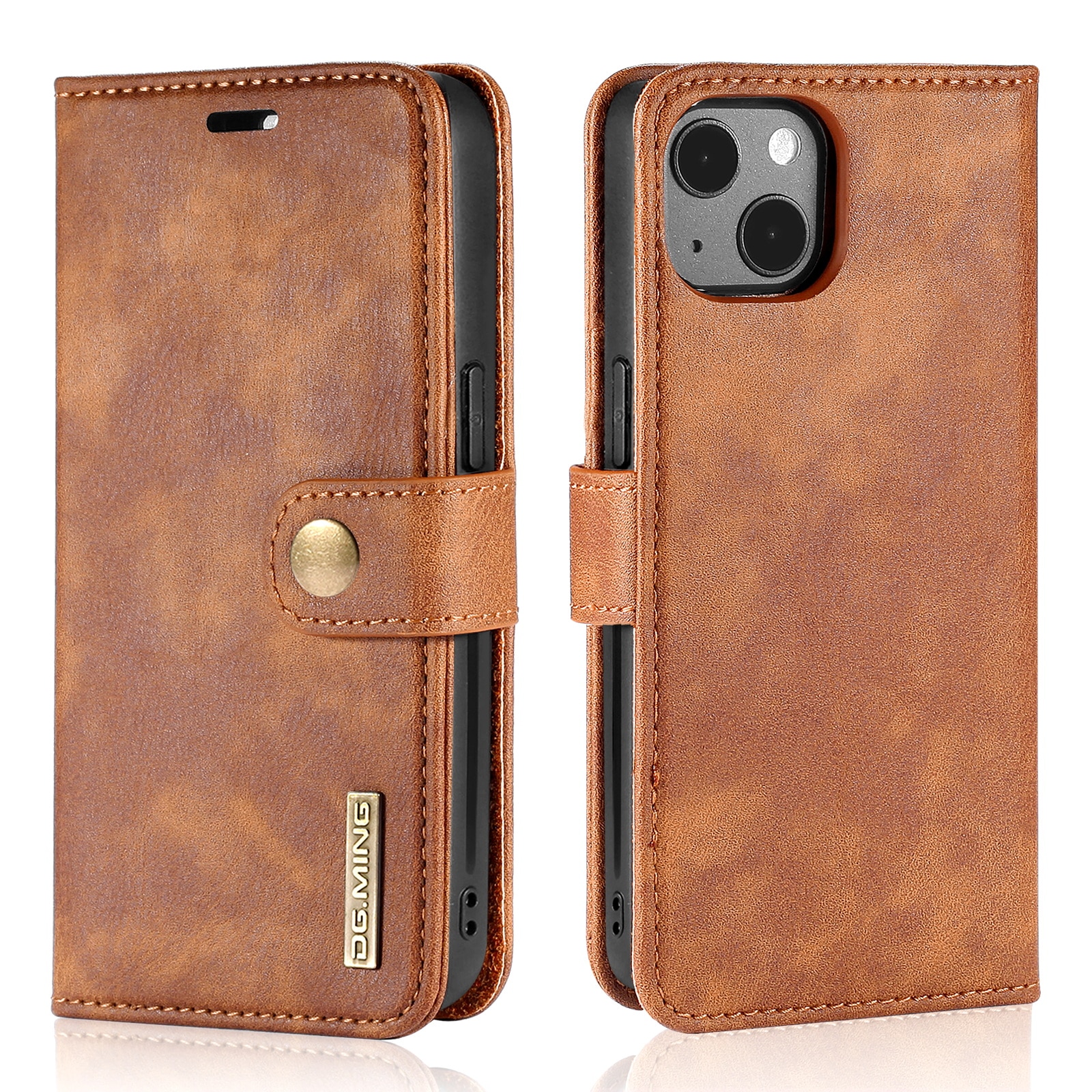 Magnet Wallet iPhone 13 Mini Cognac