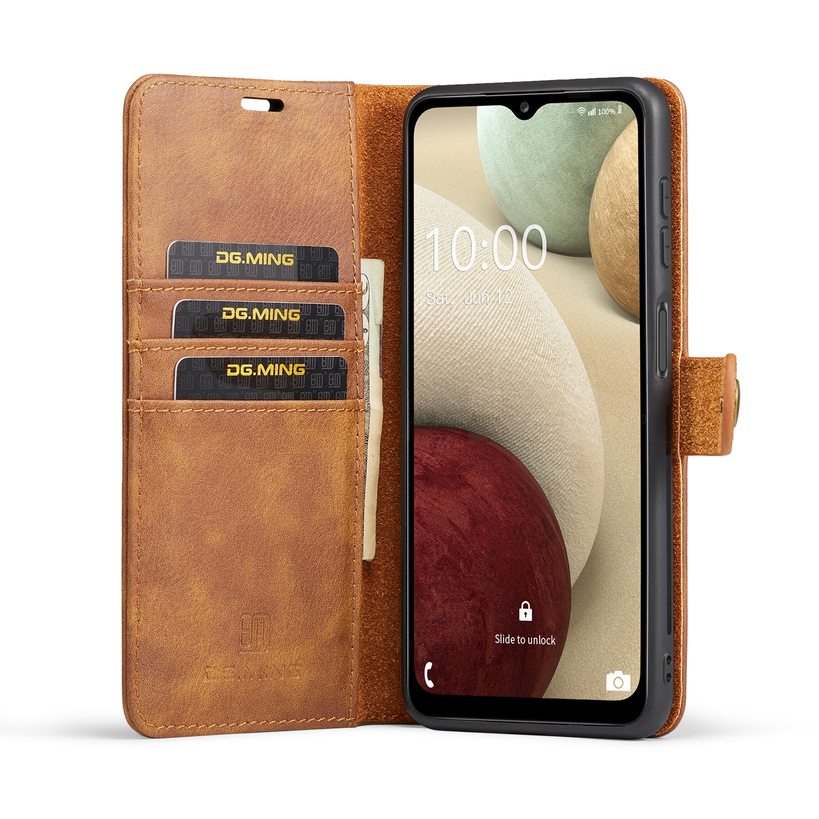 Magnet Wallet Samsung Galaxy A14 Cognac